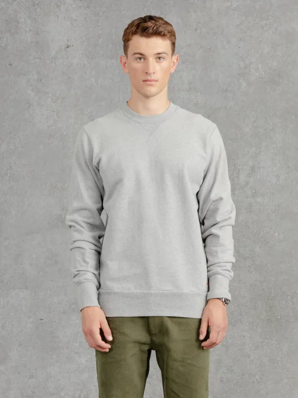 The PW Crew Neck Sweat 2.0 - Charcoal sold by Private White V.C.