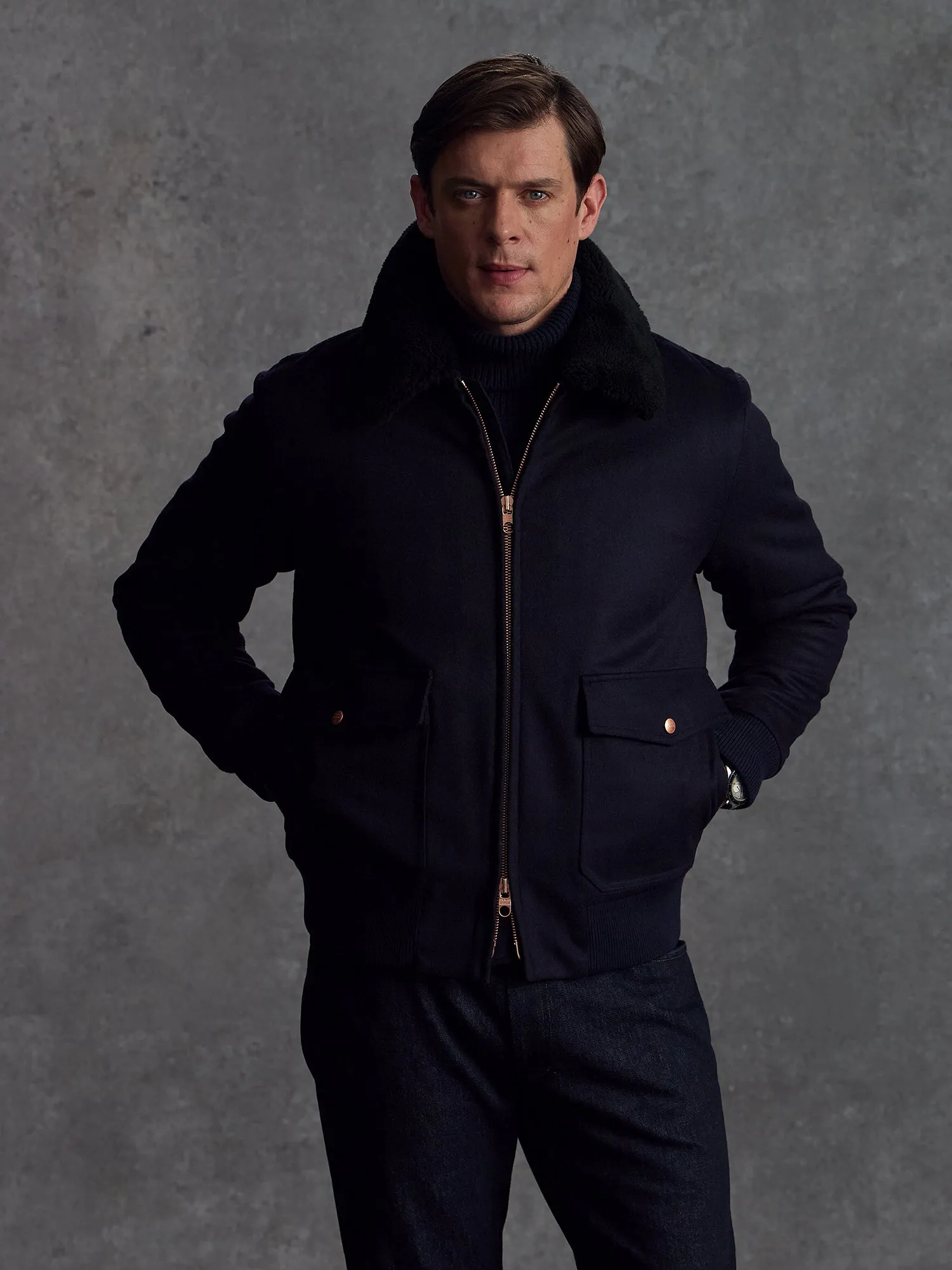 The Flight Jacket - Ink sold by Private White V.C. product image thumbnail 5