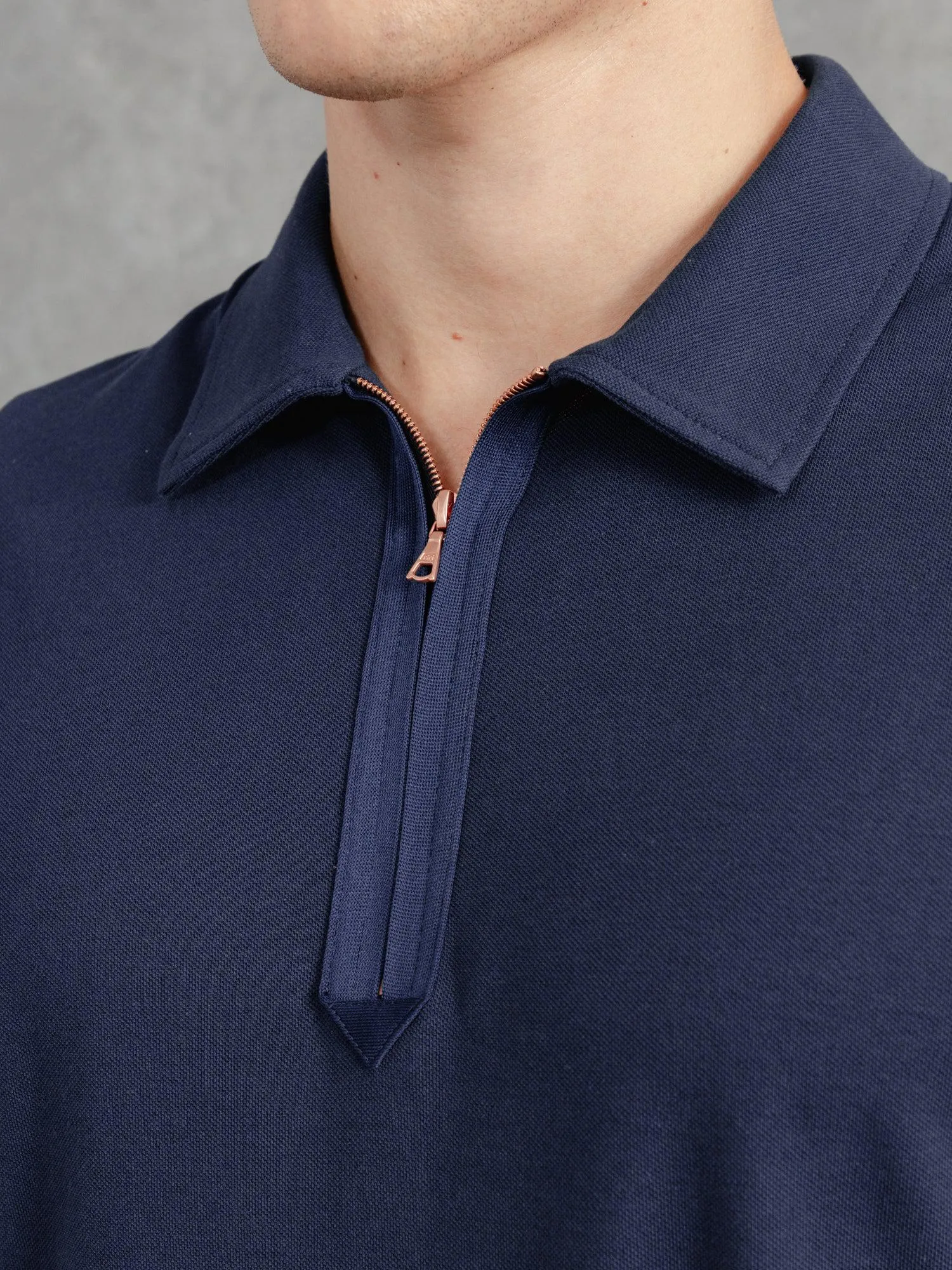 The Ashley Zip Polo sold by Private White V.C. product image thumbnail 4