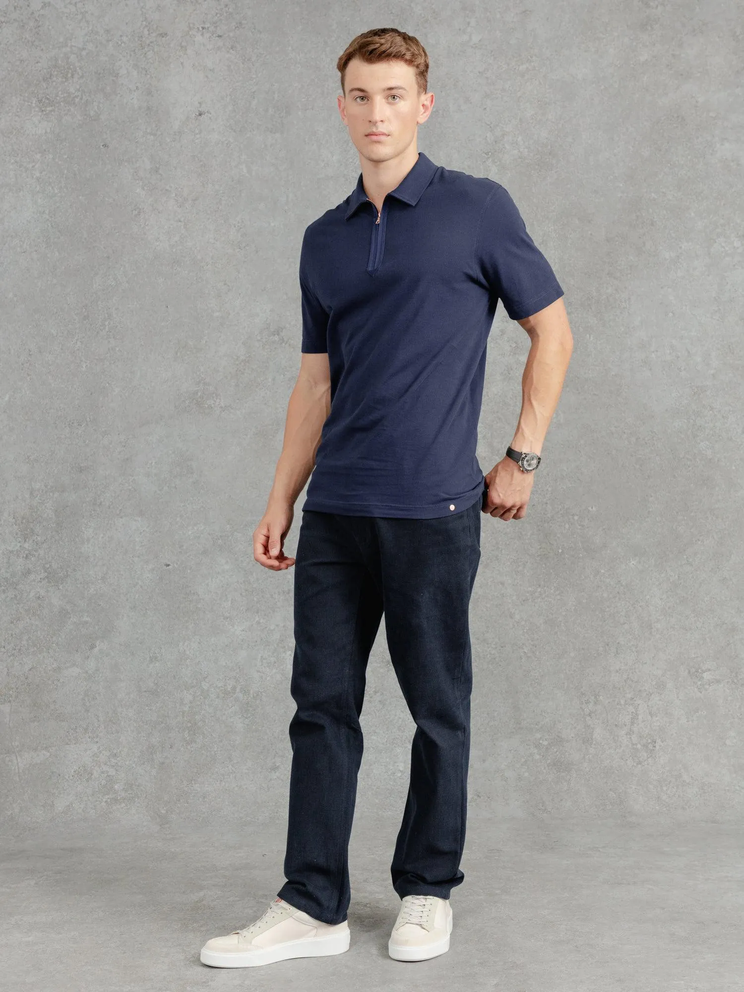 The Ashley Zip Polo sold by Private White V.C. product image thumbnail 2