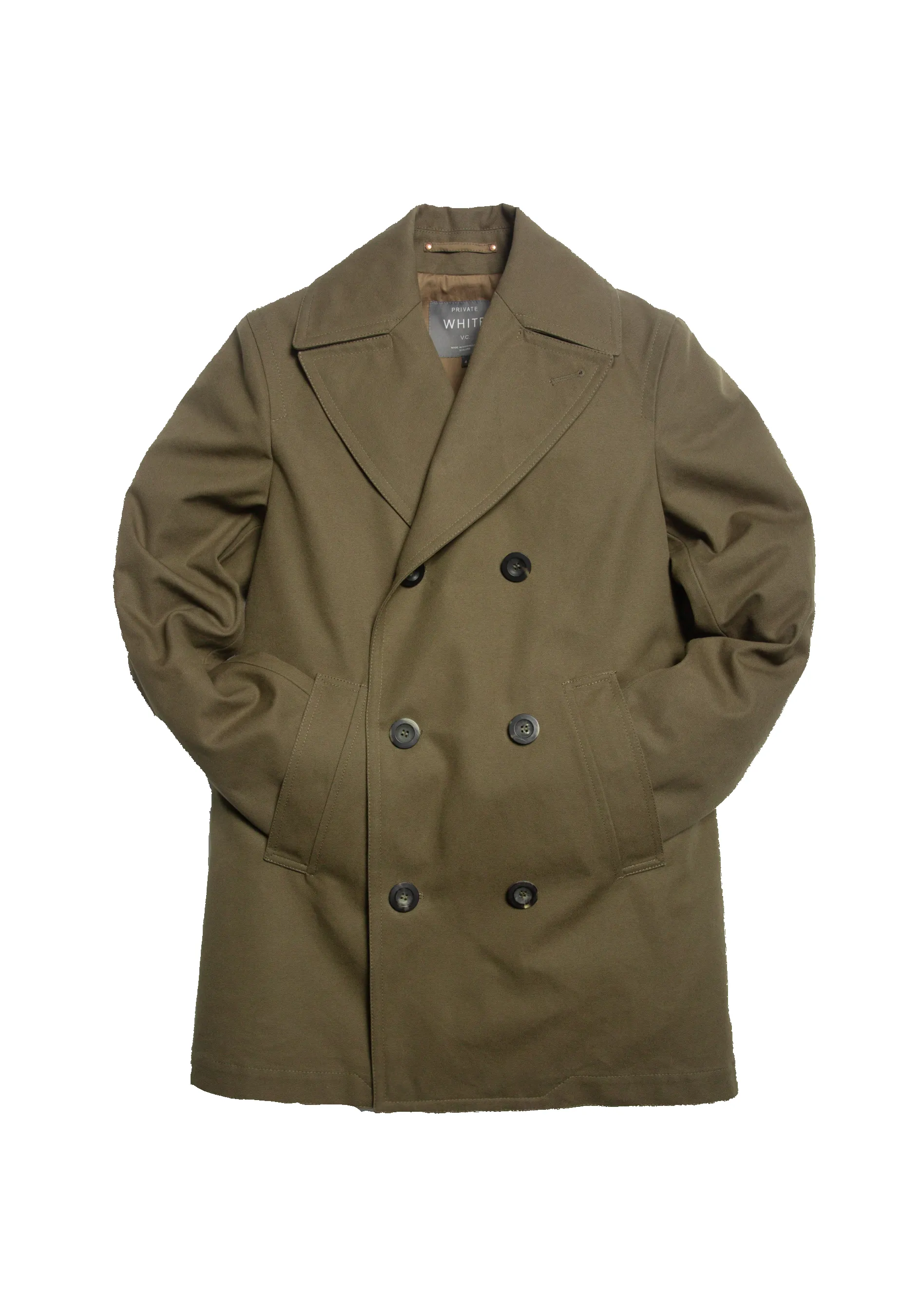 The Ventile® Peacoat - Nato Green sold by Private White V.C. product image thumbnail 3