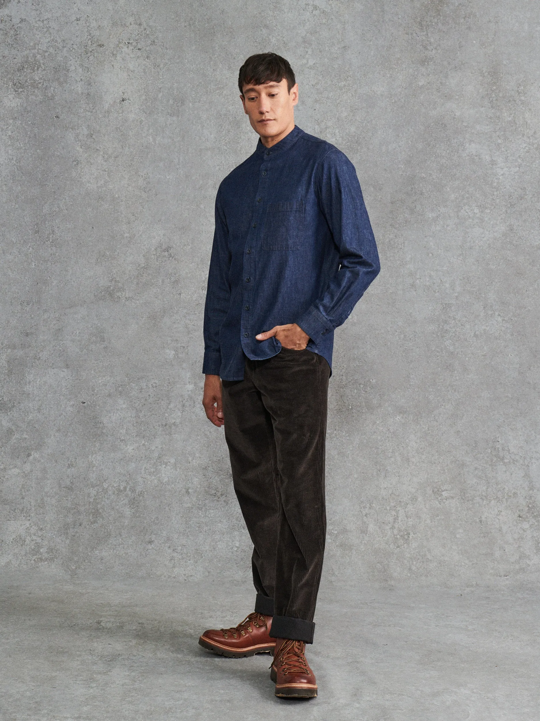 The Stand Collar Shirt sold by Private White V.C. product image thumbnail 2