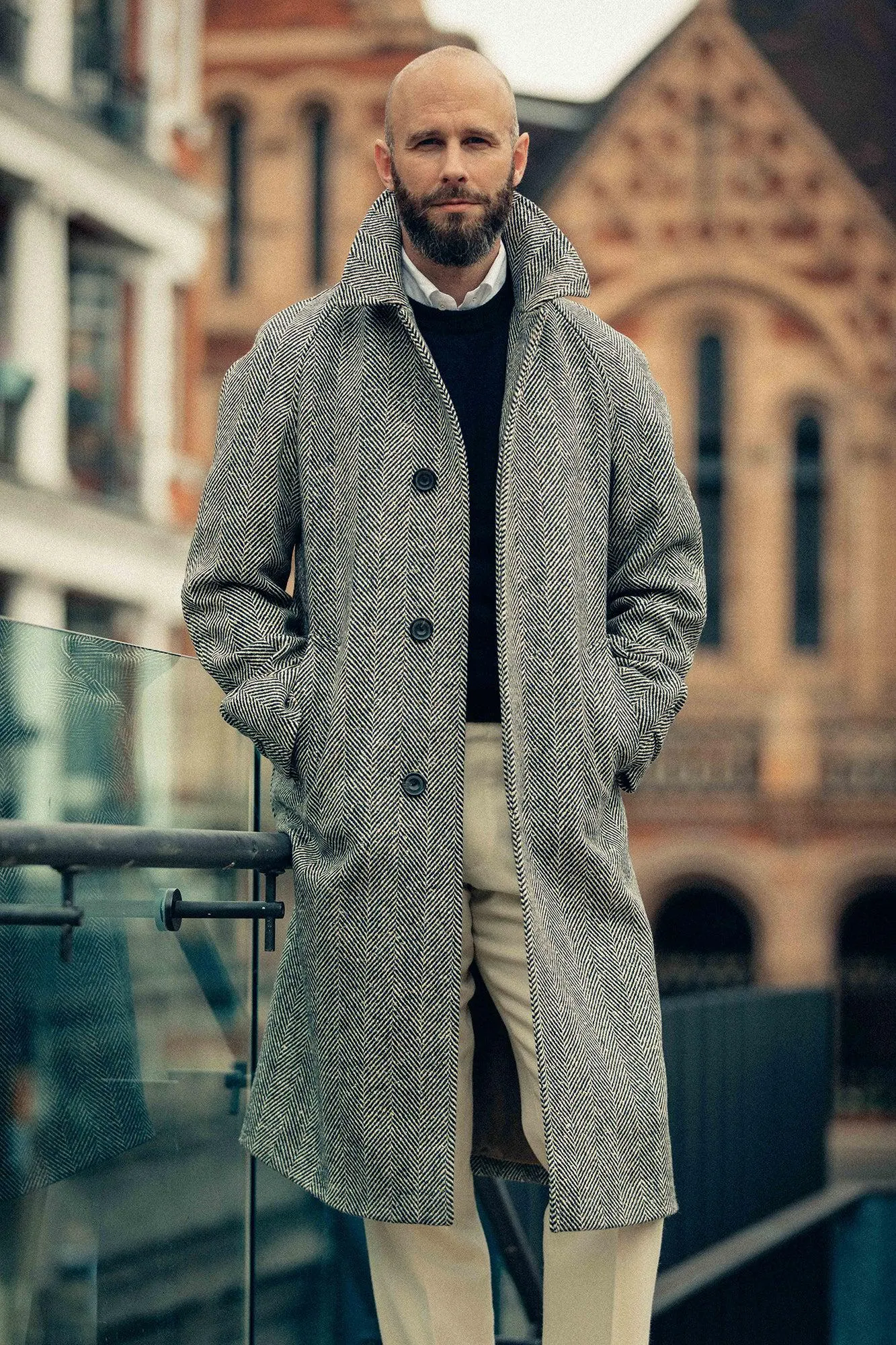 The Permanent Style Donegal Overcoat sold by Private White V.C.