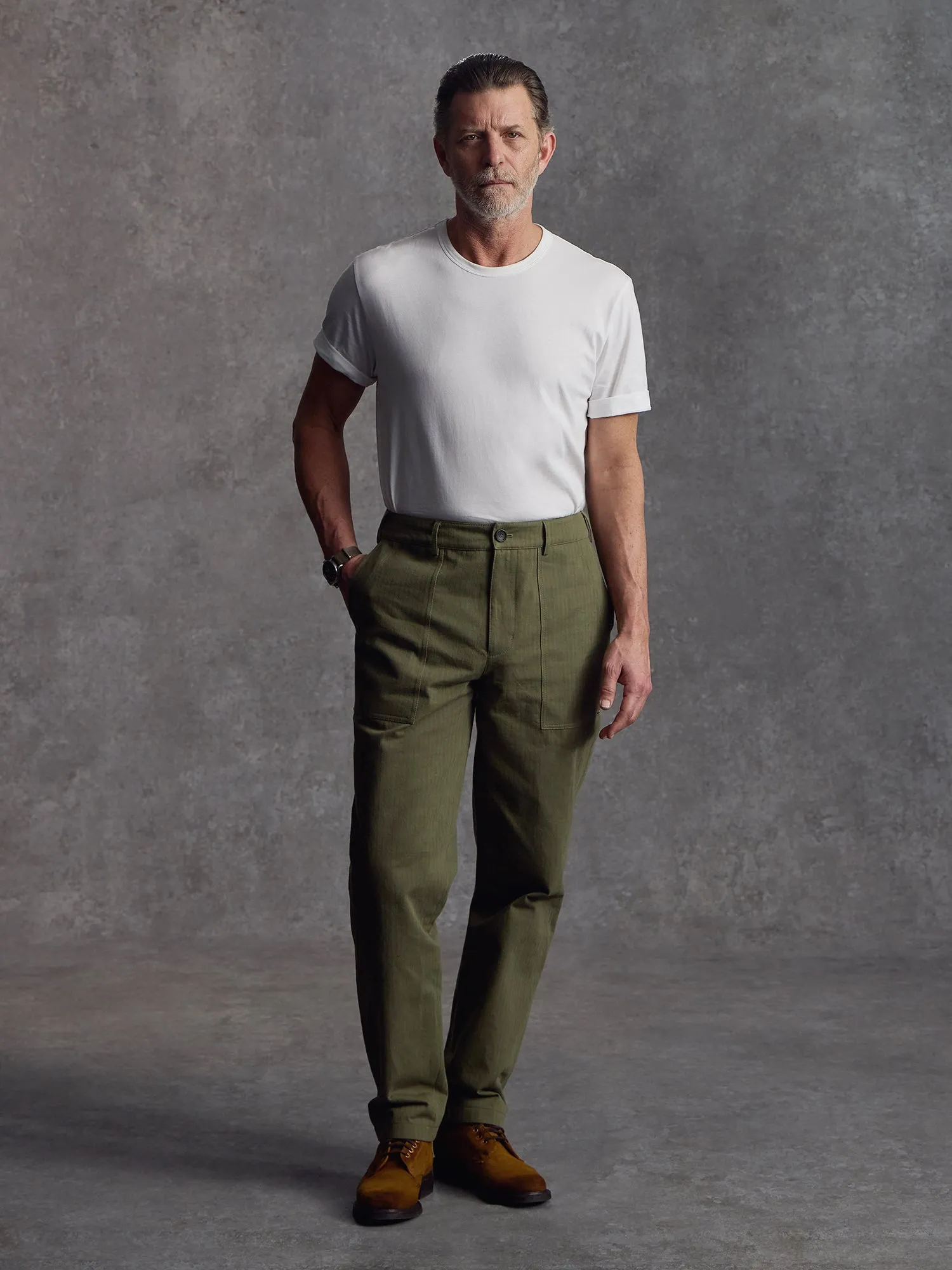 The Overlord Trouser - Moss sold by Private White V.C.