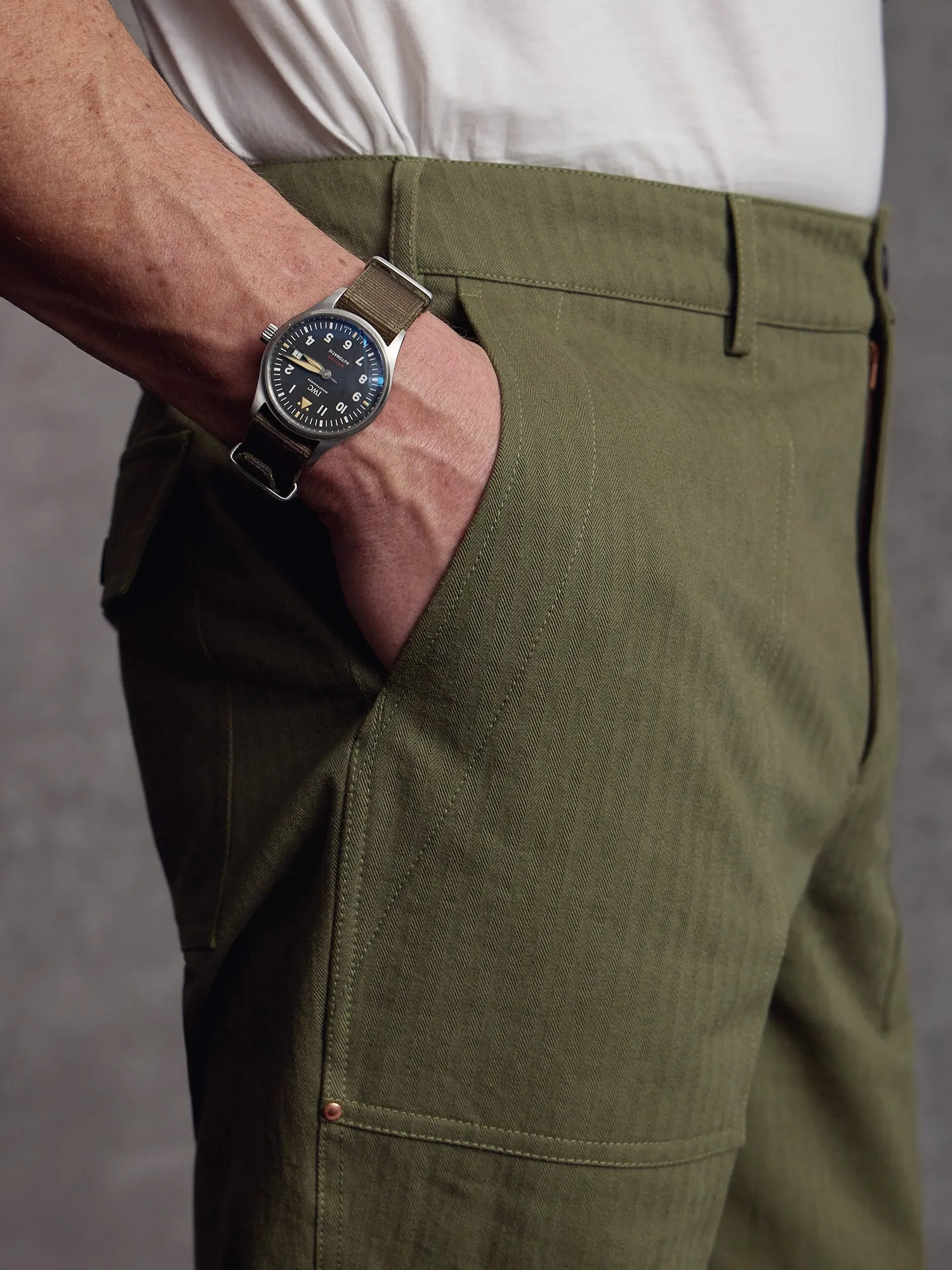 The Overlord Trouser - Moss sold by Private White V.C. product image thumbnail 3