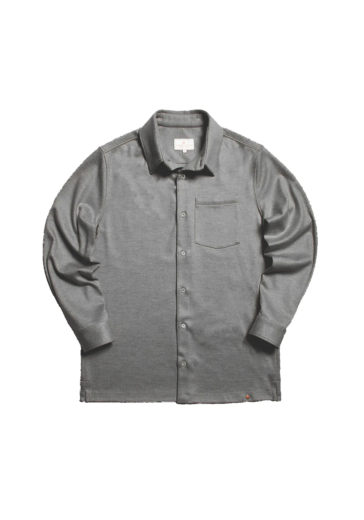 The Jersey Shirt - Cobble Grey sold by Private White V.C. product image thumbnail 3