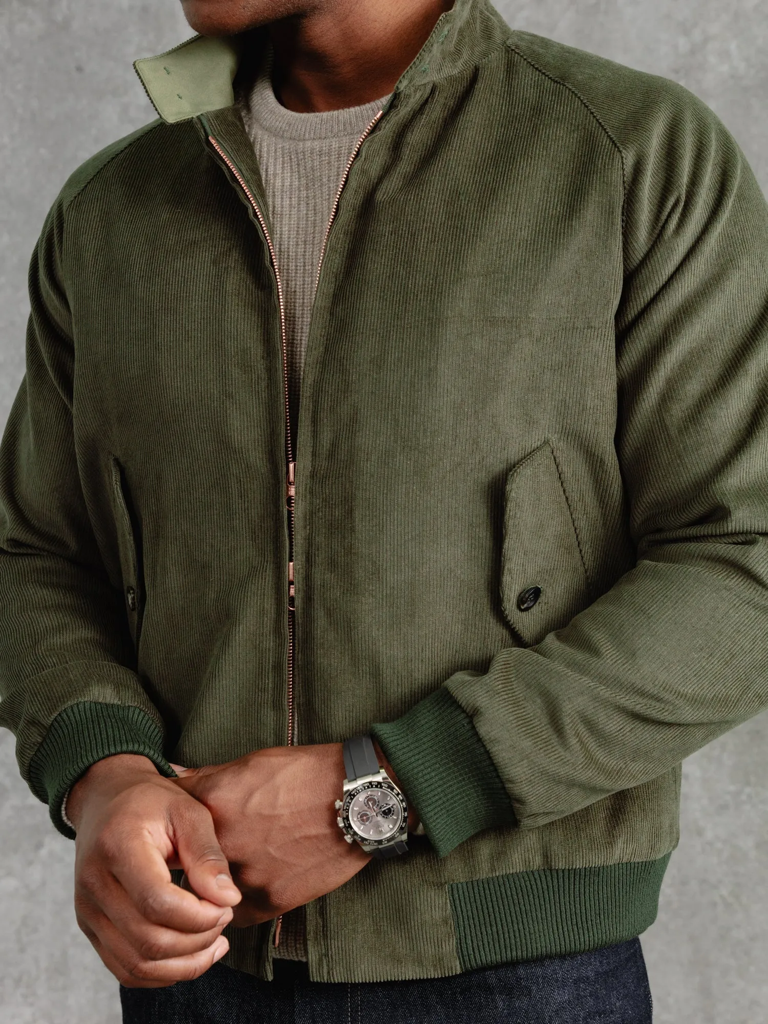 The M3 Cord Bomber - Olive sold by Private White V.C. product image thumbnail 4