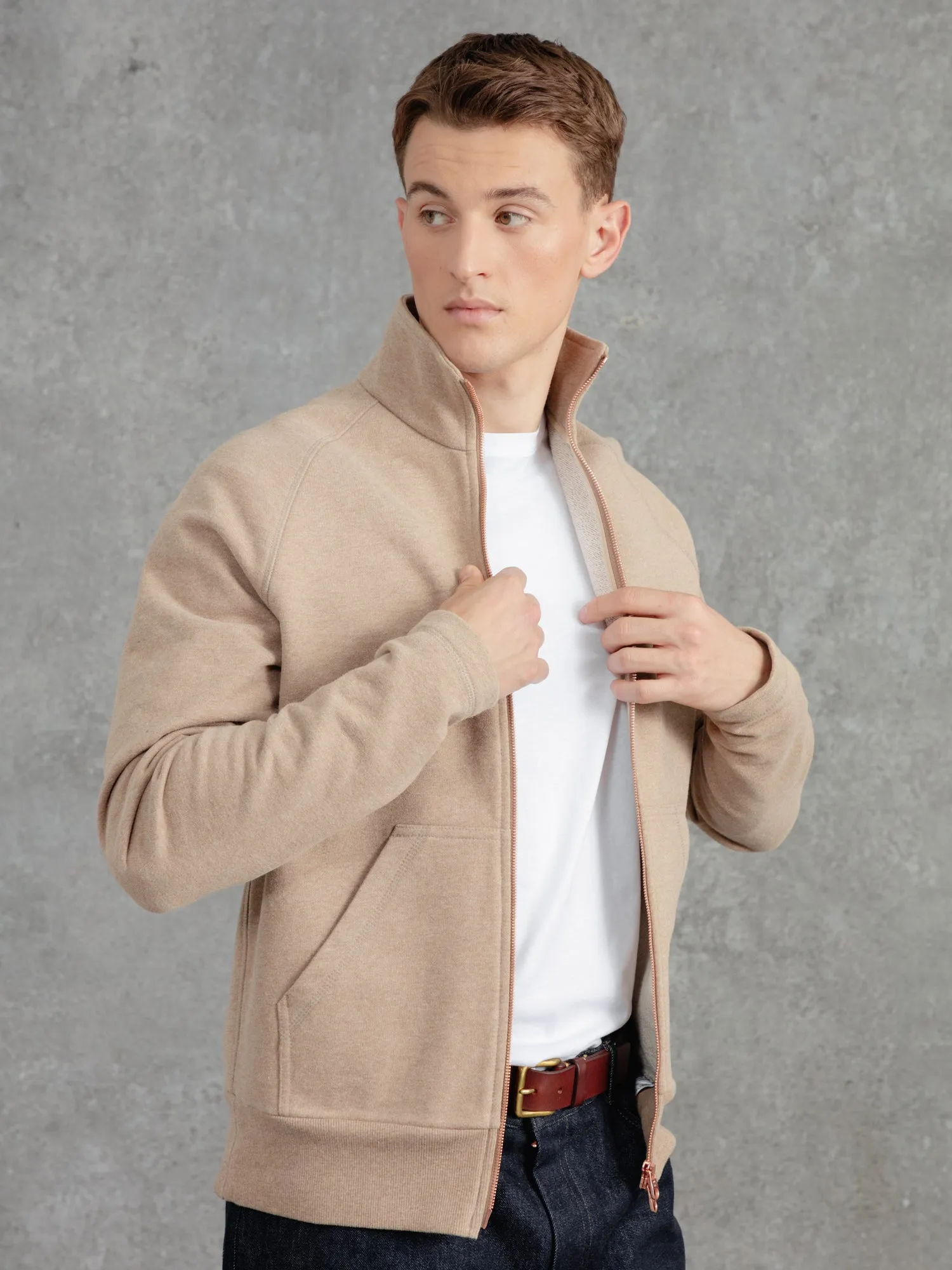 The Funnel Neck 3.0 - Biscuit sold by Private White V.C. product image thumbnail 2