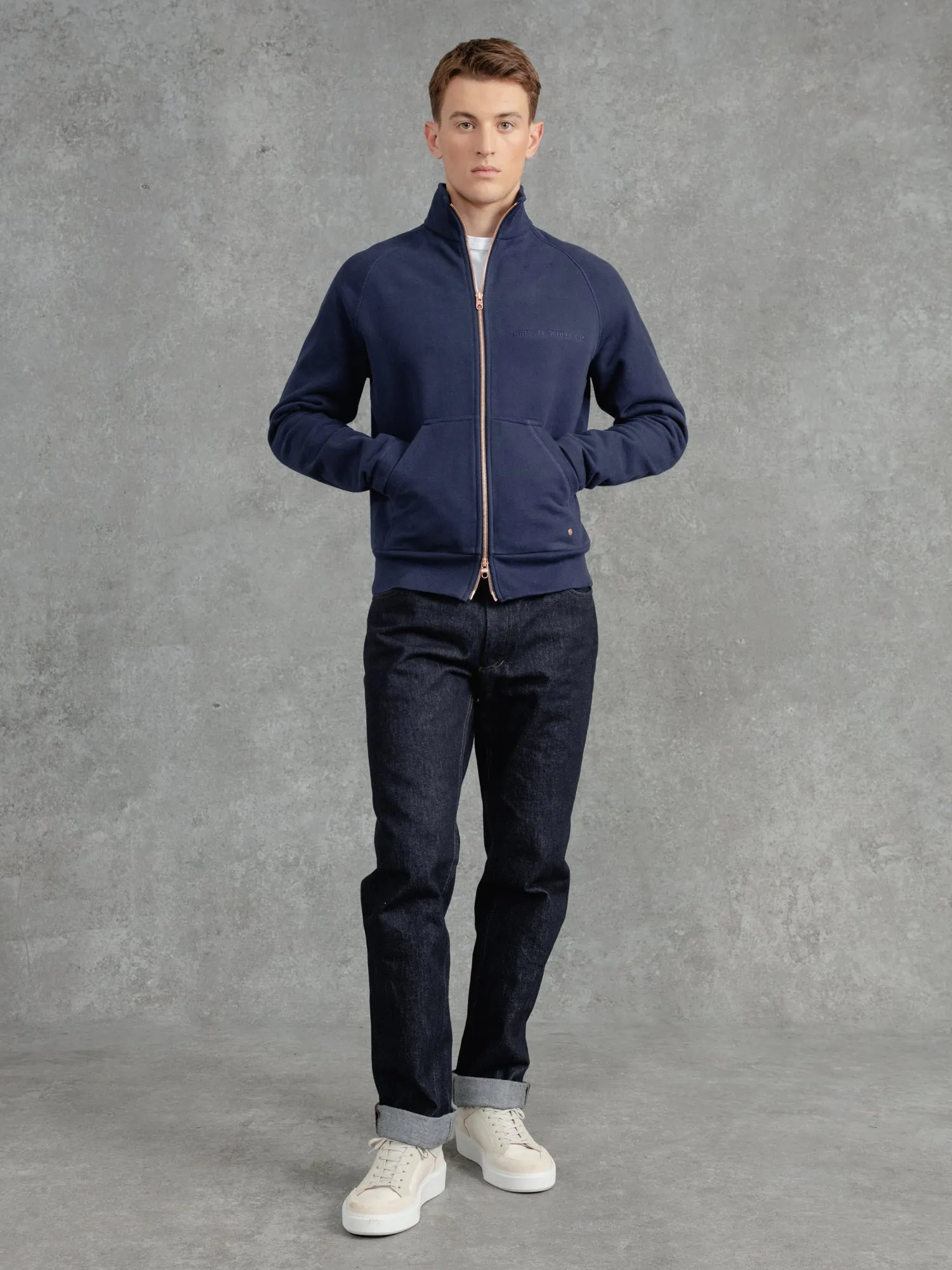 The Funnel Neck 3.0 - Ink sold by Private White V.C.