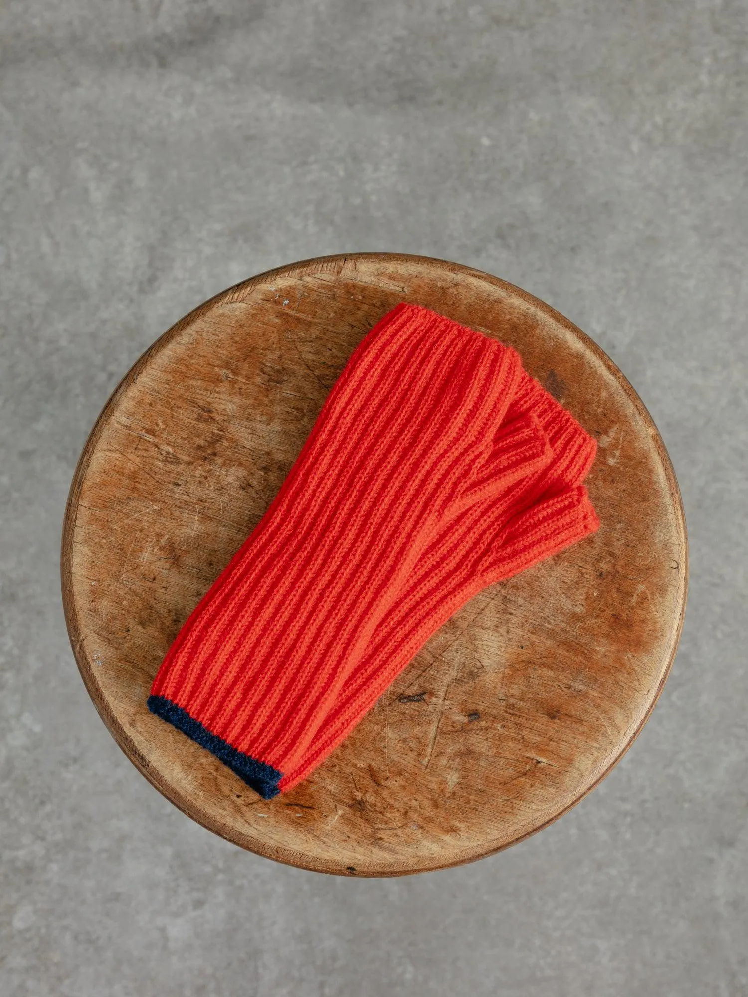 The Tipped Cashmere Wrist Warmers - Vermillion sold by Private White V.C. product image thumbnail 3