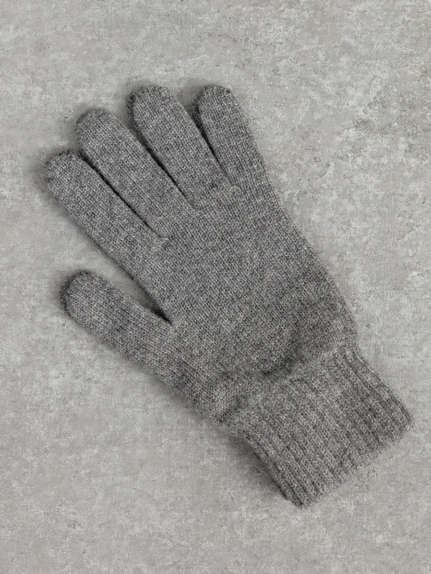 The Cashmere Gloves - Cobble Grey sold by Private White V.C.