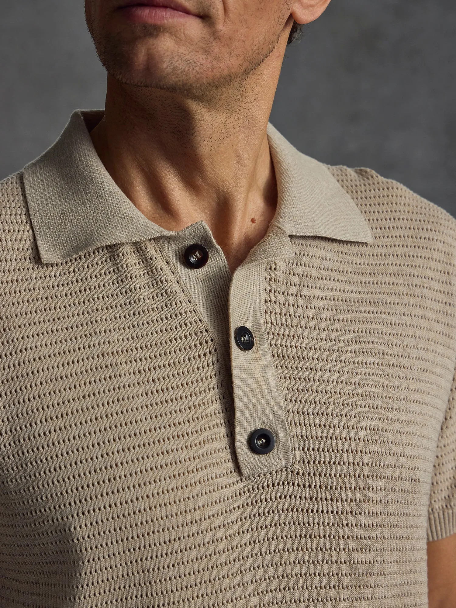 The Martini Polo - Sand sold by Private White V.C. product image thumbnail 4