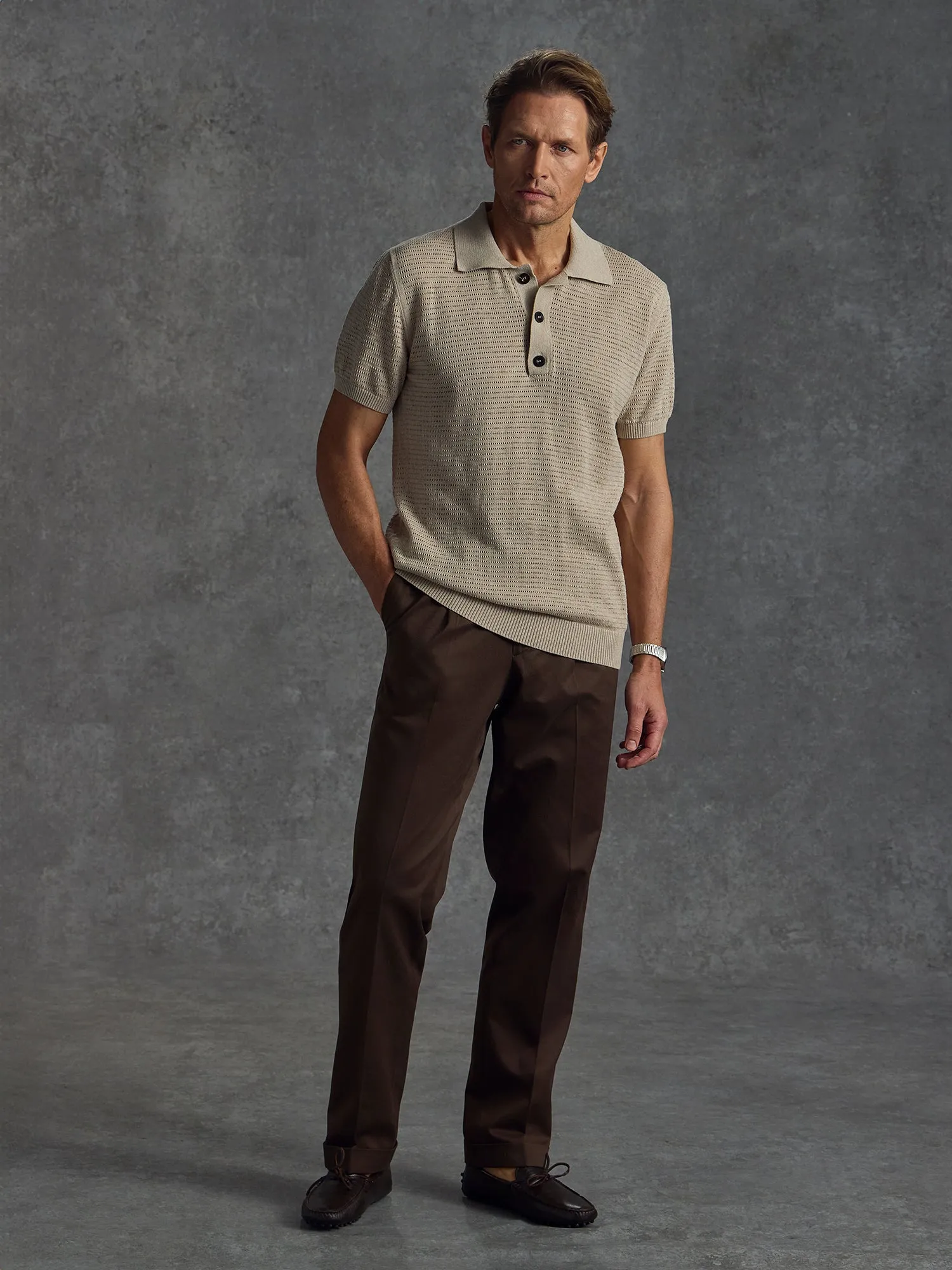 The Martini Polo - Sand sold by Private White V.C. product image thumbnail 2