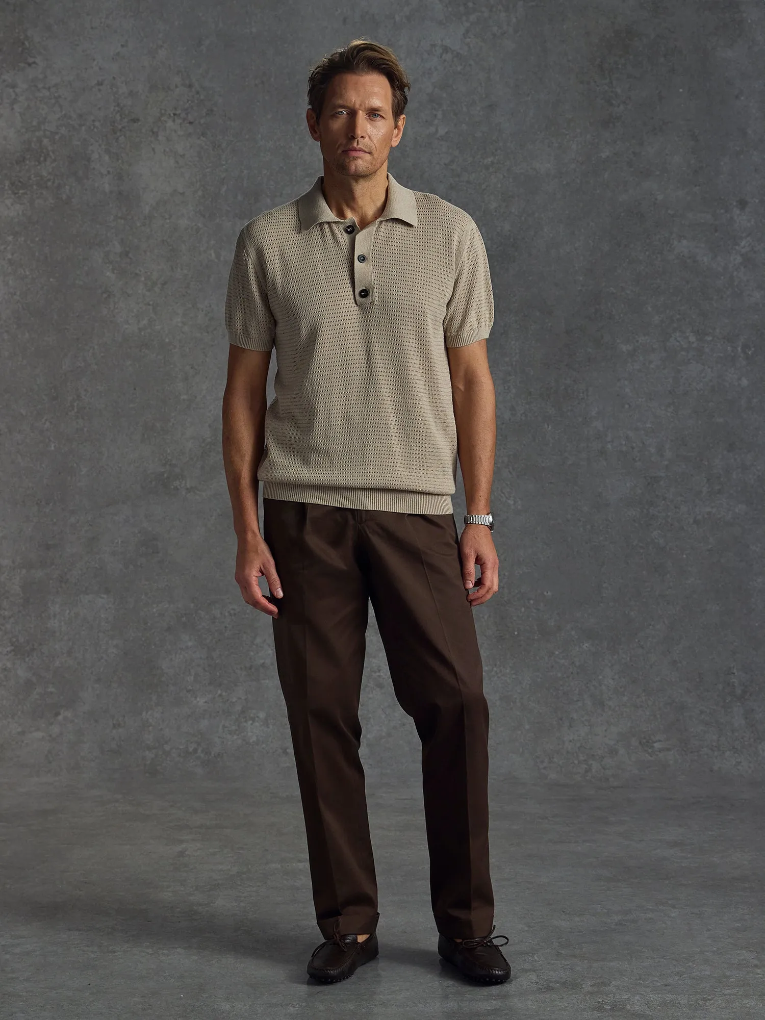 The Martini Polo - Sand sold by Private White V.C.