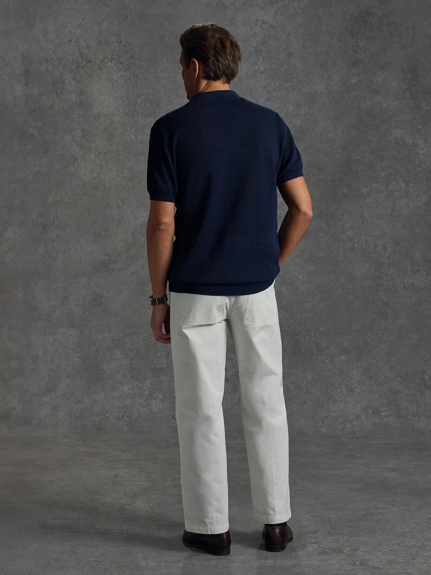 The Martini Polo - Navy sold by Private White V.C. product image thumbnail 5