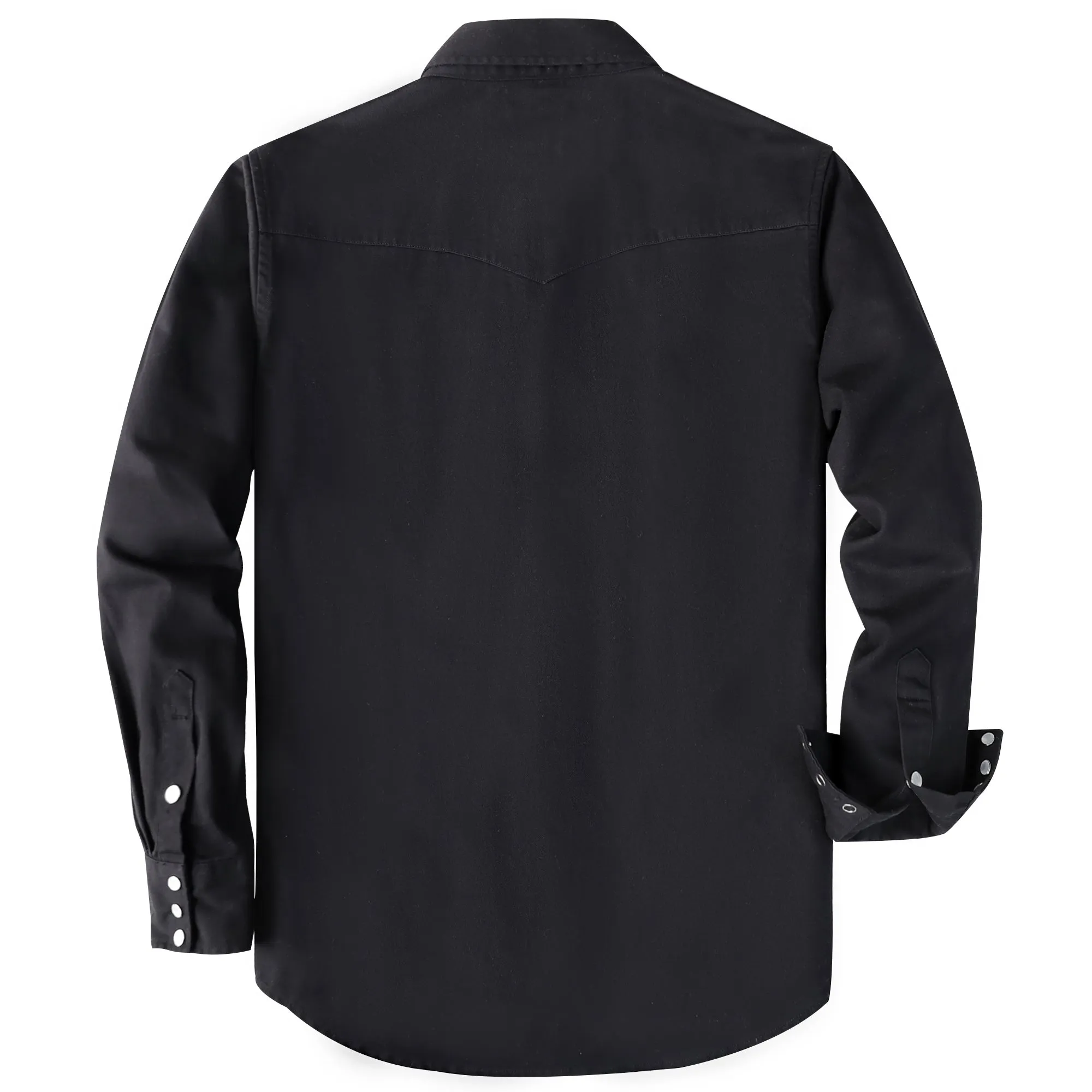 Dubinik® 7.2 oz Men's Western Cowboy Pearl Snap Long Sleeve Work Shirt#10612 sold by Dubinik product image thumbnail 2