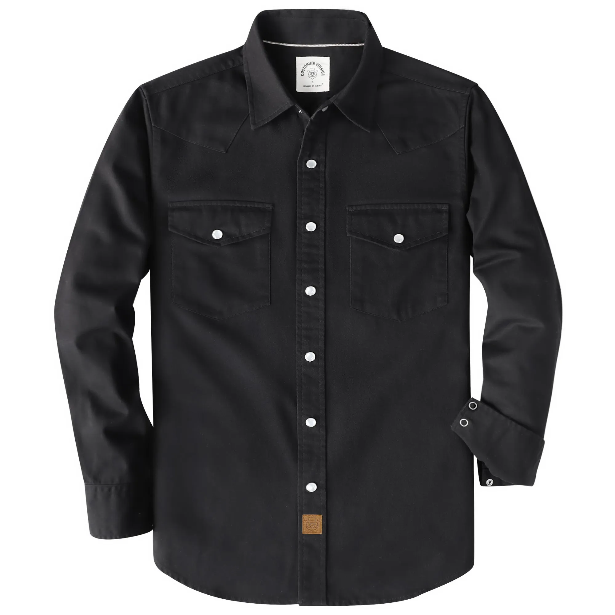Dubinik® 7.2 oz Men's Western Cowboy Pearl Snap Long Sleeve Work Shirt#10612 sold by Dubinik