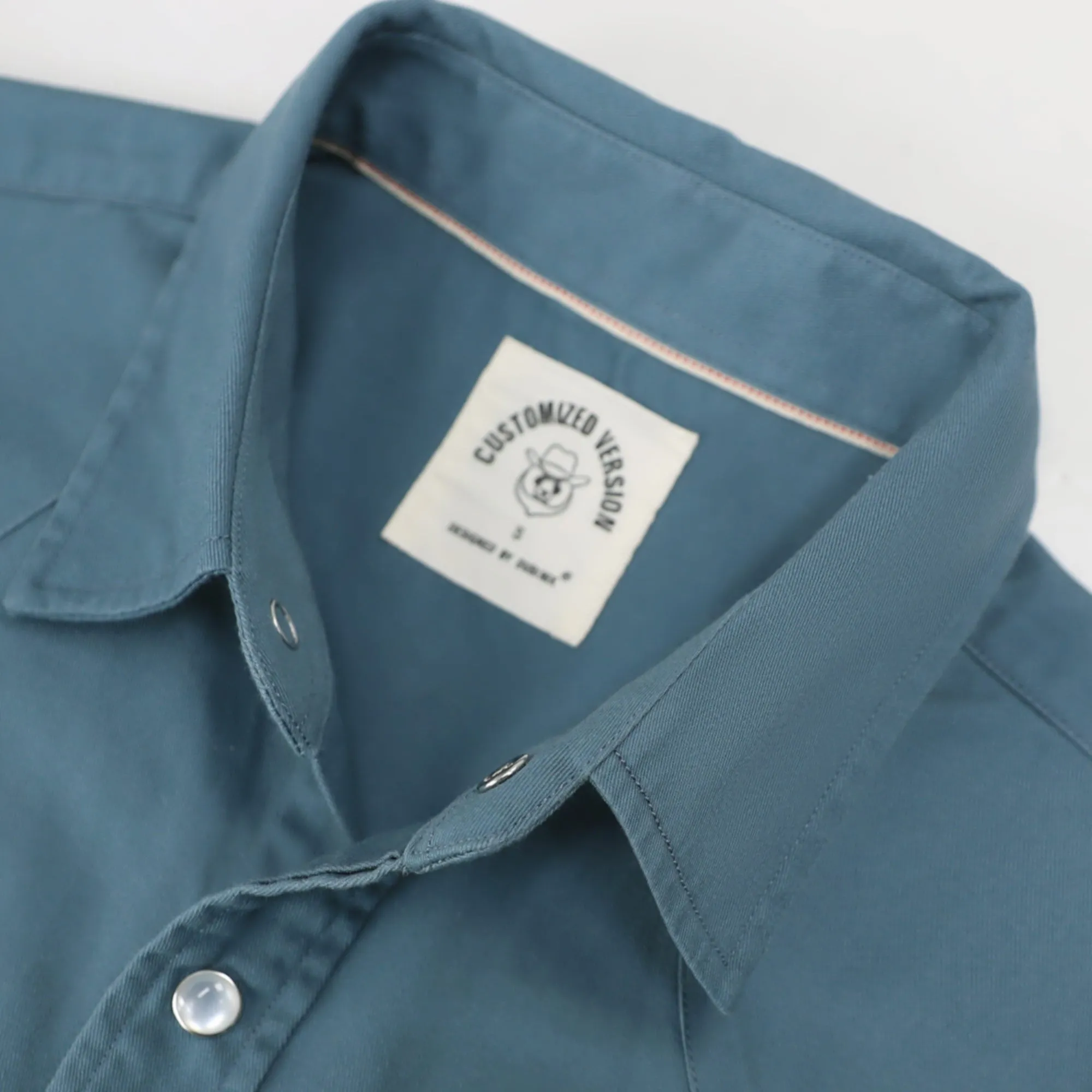 Dubinik® 7.2oz Men's Western Cowboy Pearl Snap Long Sleeve Work Shirt#10607 sold by Dubinik product image thumbnail 3