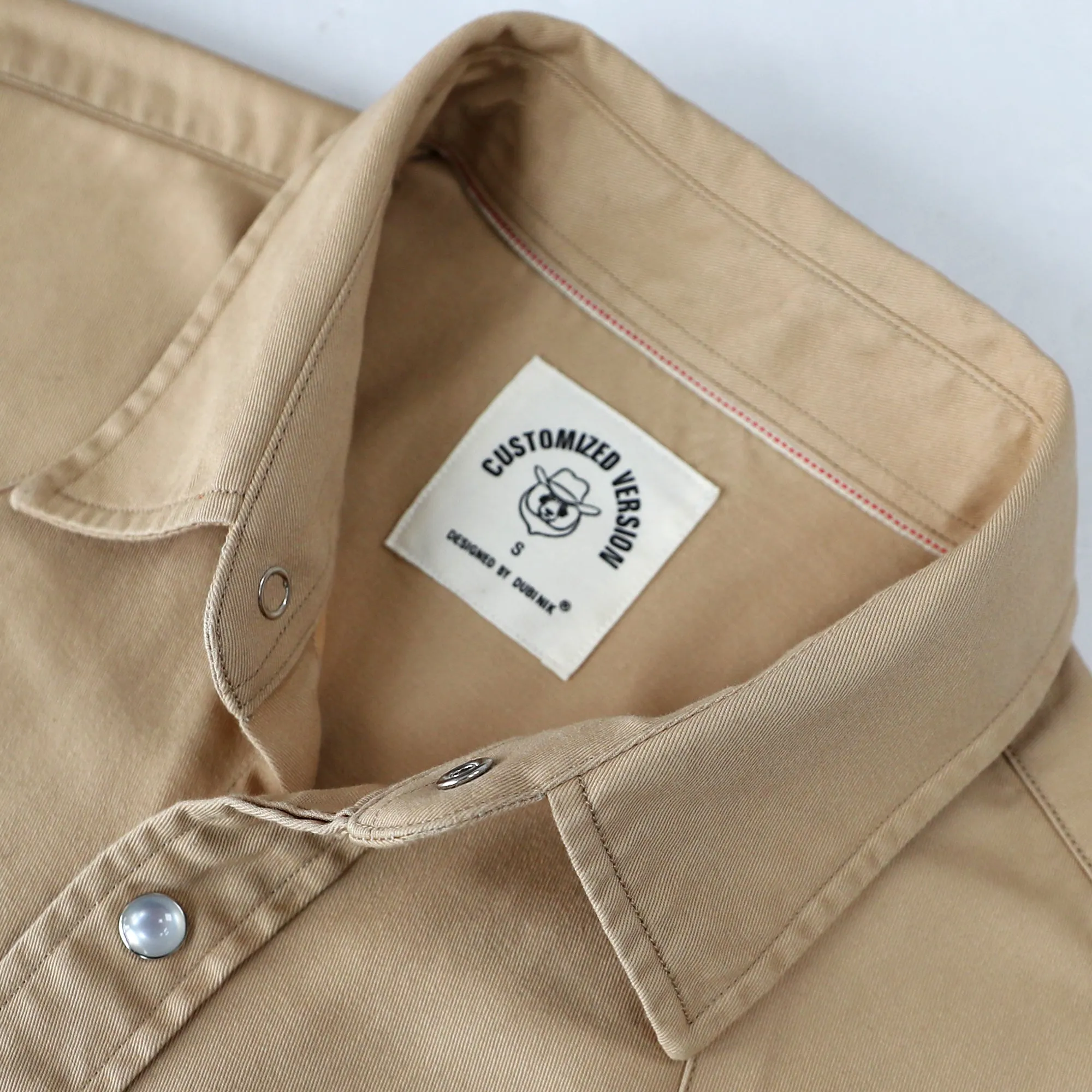 Dubinik® 7.2oz Men's Western Cowboy Pearl Snap Long Sleeve Work Shirt#10605 sold by Dubinik product image thumbnail 3