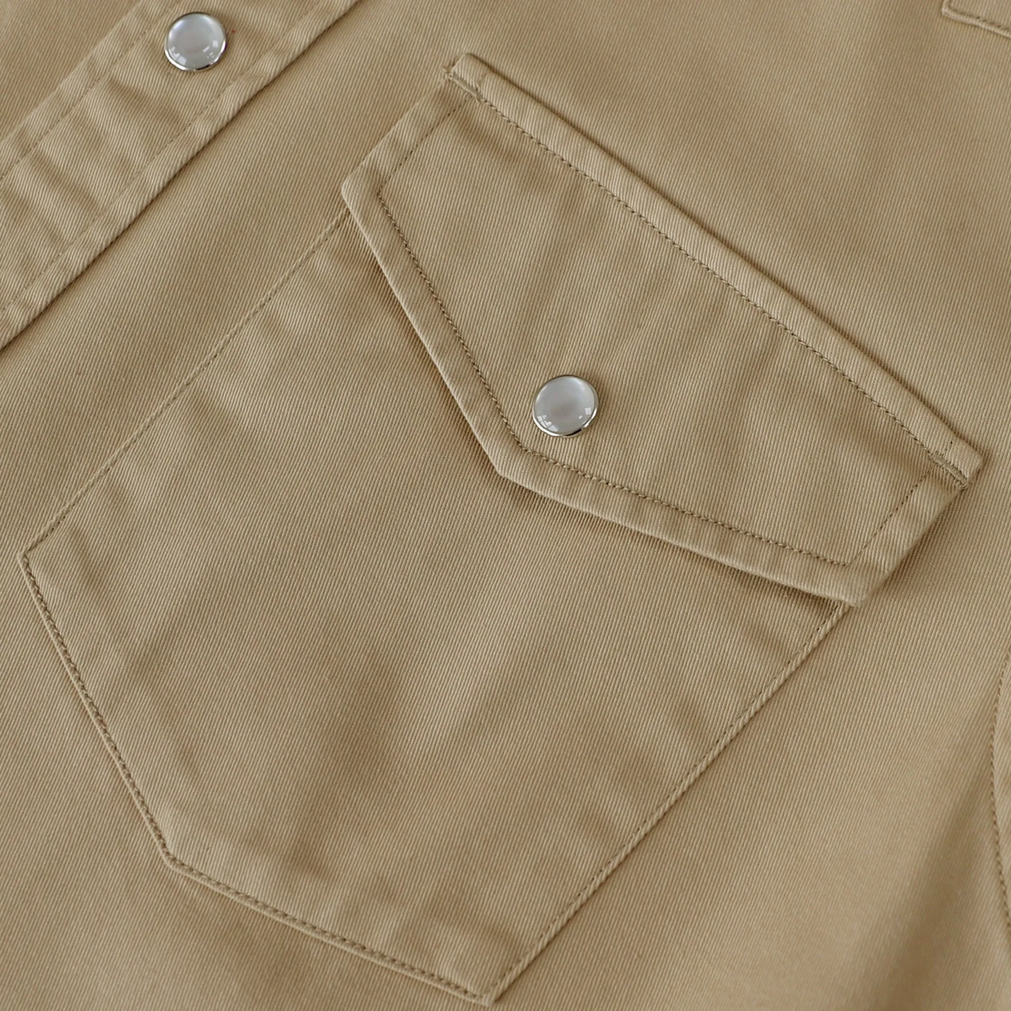 Dubinik® 7.2oz Men's Western Cowboy Pearl Snap Long Sleeve Work Shirt#10605 sold by Dubinik product image thumbnail 4