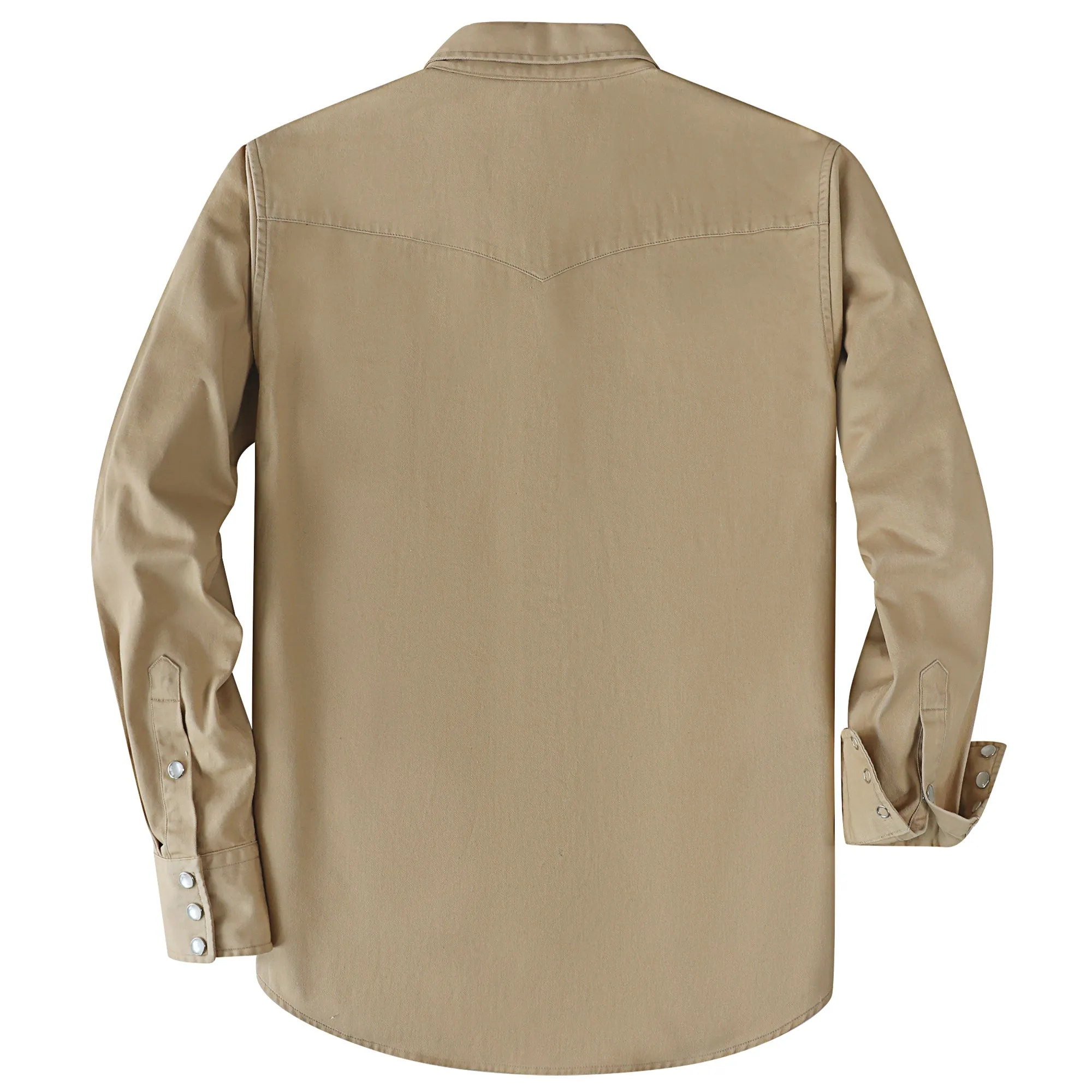 Dubinik® 7.2oz Men's Western Cowboy Pearl Snap Long Sleeve Work Shirt#10605 sold by Dubinik product image thumbnail 2