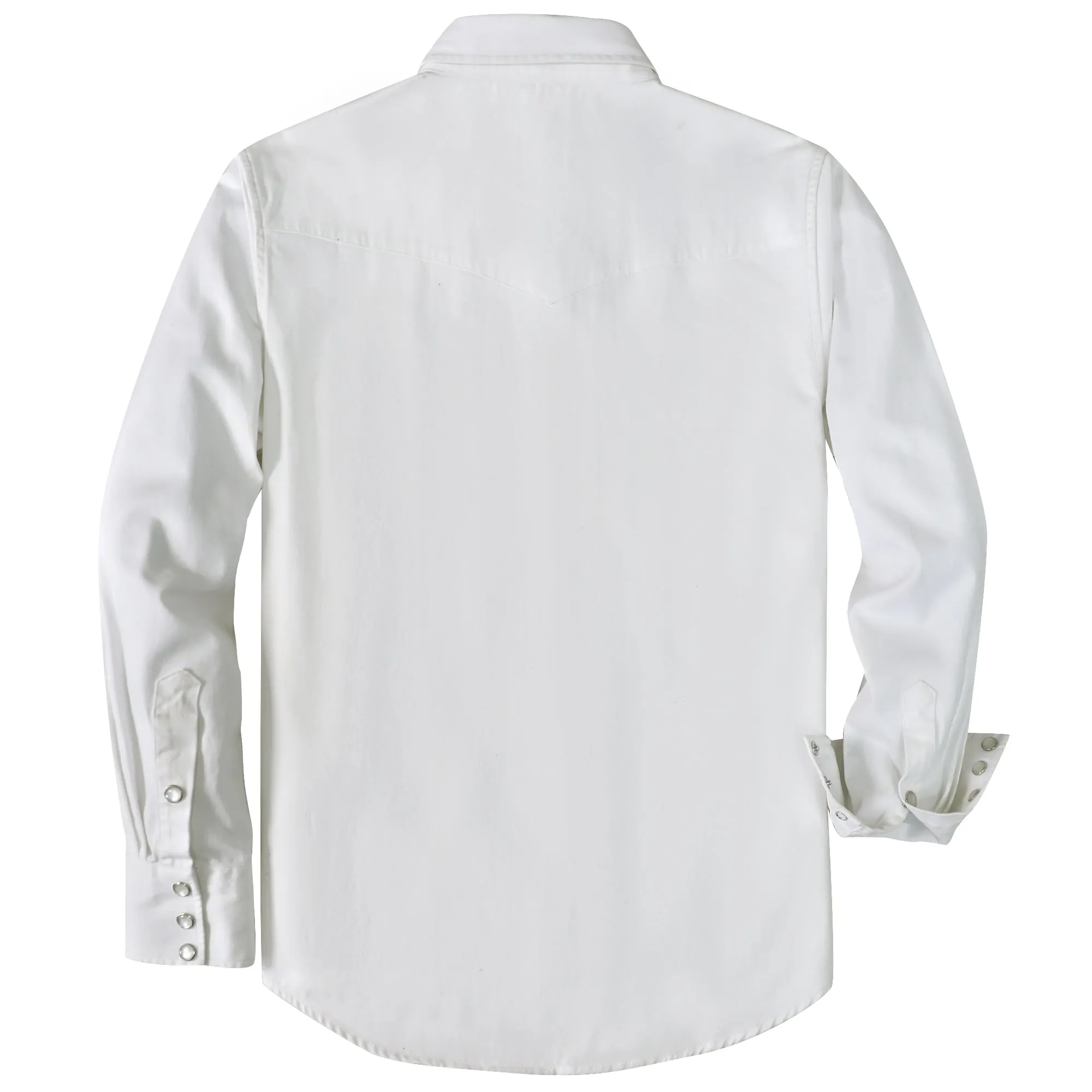 Dubinik® 7.2oz Men's Western Cowboy Pearl Snap Long Sleeve Work Shirt#10603 sold by Dubinik product image thumbnail 2