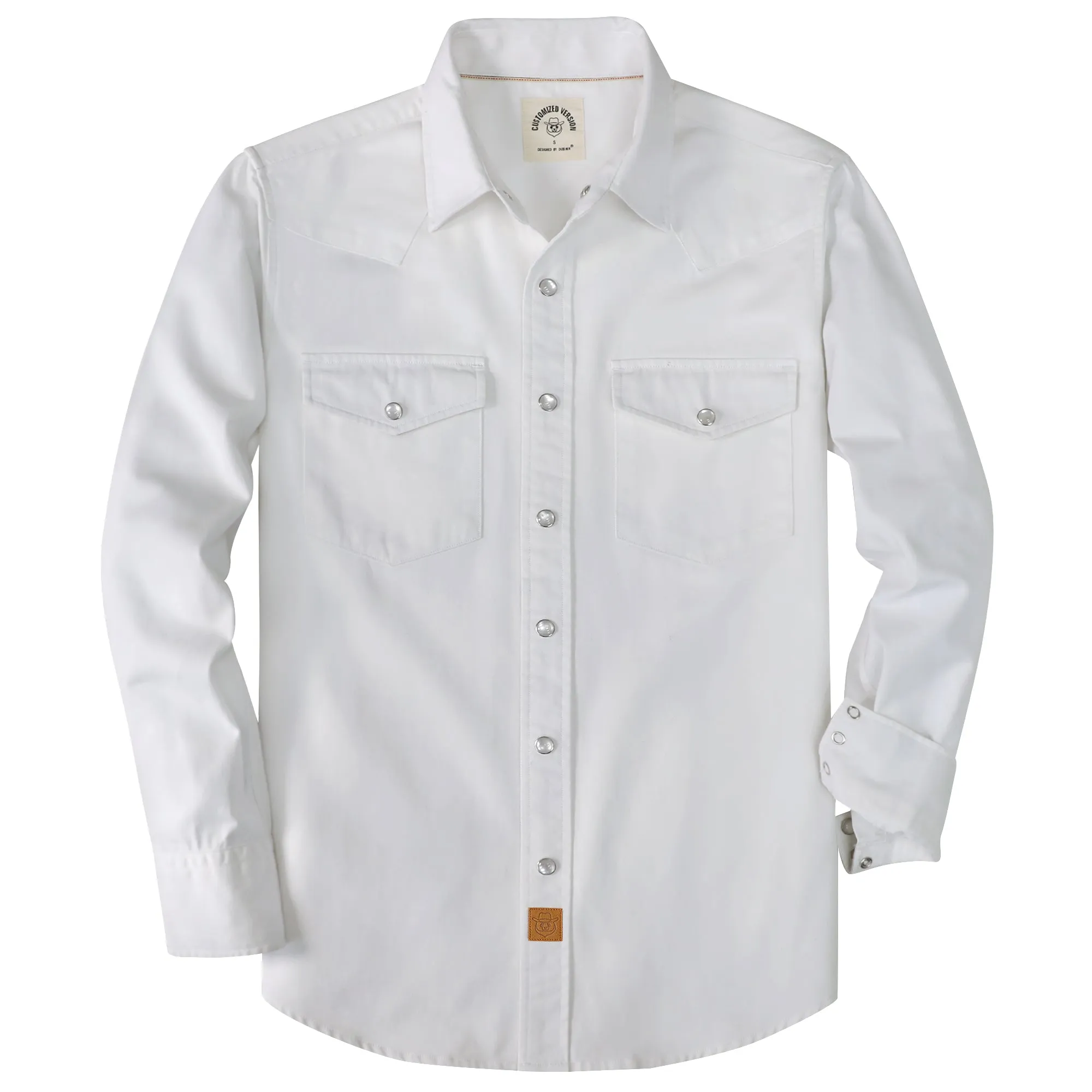 Dubinik® 7.2oz Men's Western Cowboy Pearl Snap Long Sleeve Work Shirt#10603 sold by Dubinik