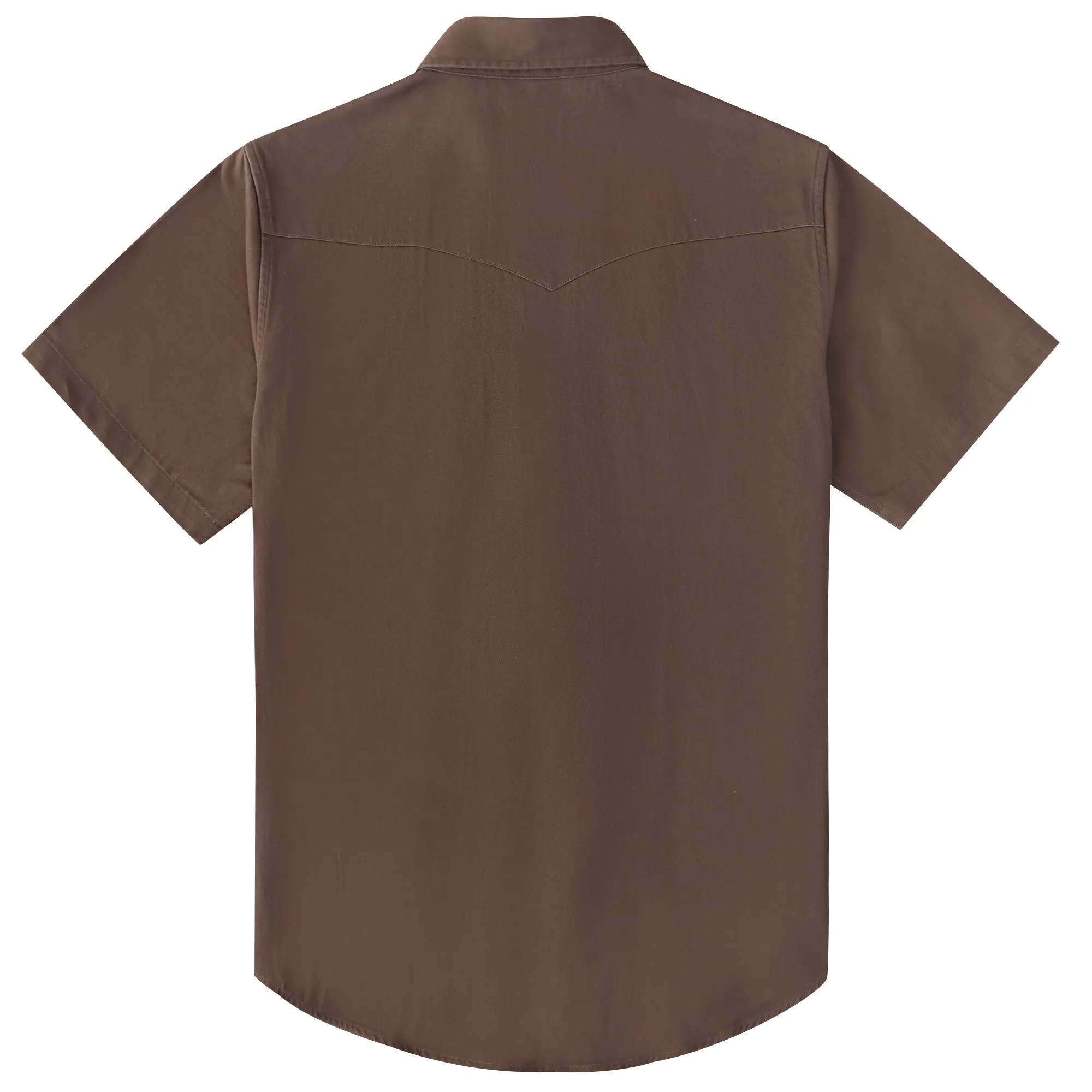 Dubinik® Mens Short Sleeve Work Shirt Snap Button Heavy Cotton#10510 sold by Dubinik product image thumbnail 2