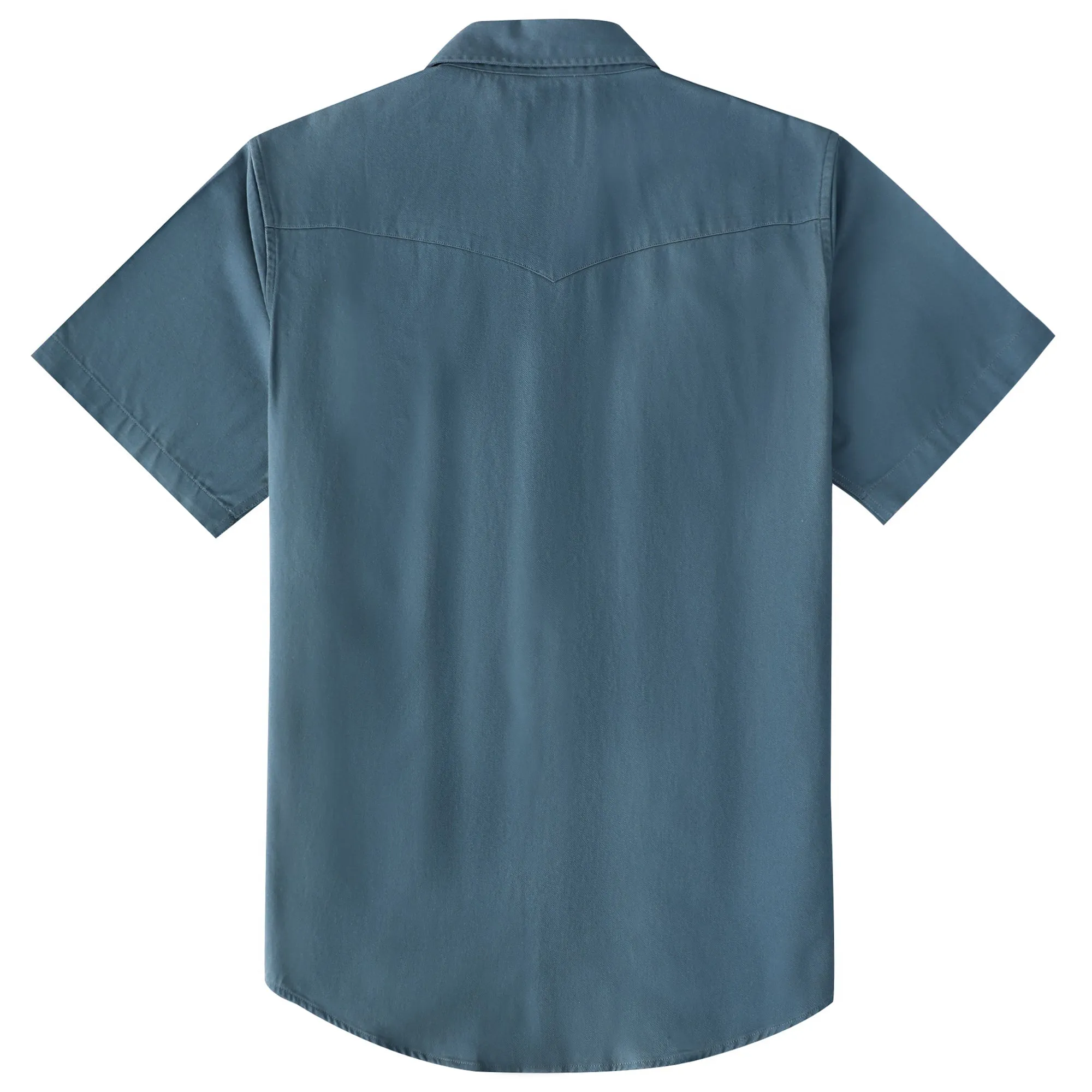 Dubinik® Mens Short Sleeve Work Shirt Snap Button Heavy Cotton#10507 sold by Dubinik product image thumbnail 3