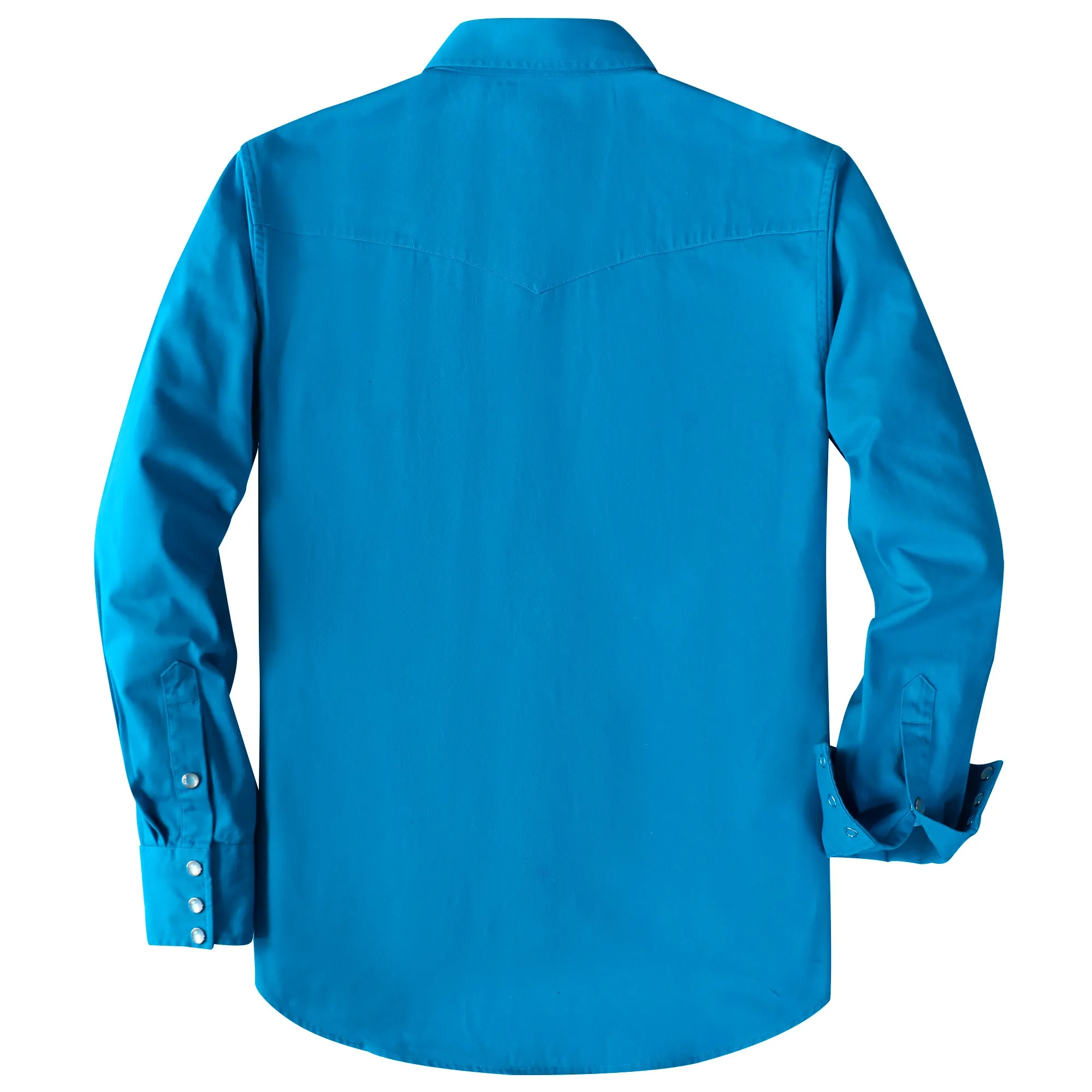 Dubinik® 7.2 oz Men's Western Cowboy Pearl Snap Long Sleeve Work Shirt#10606 sold by Dubinik product image thumbnail 2