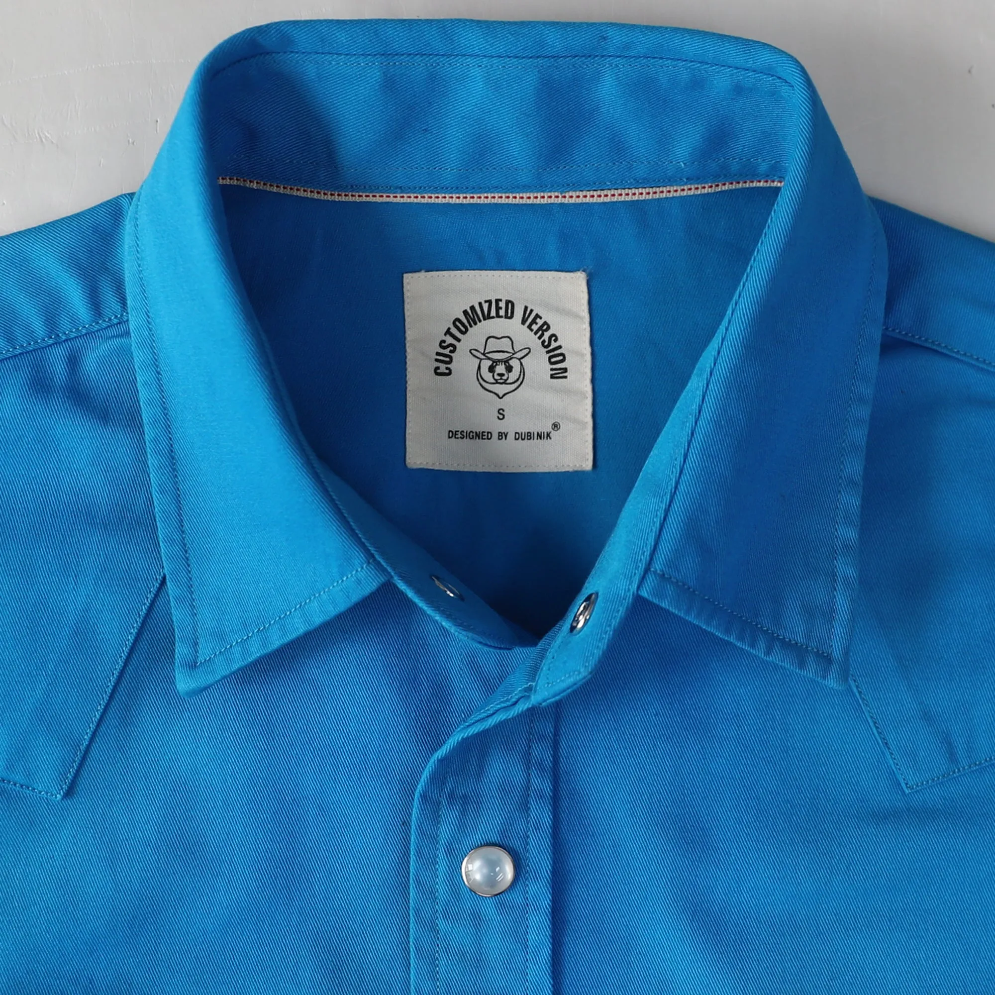 Dubinik® 7.2 oz Men's Western Cowboy Pearl Snap Long Sleeve Work Shirt#10606 sold by Dubinik product image thumbnail 4