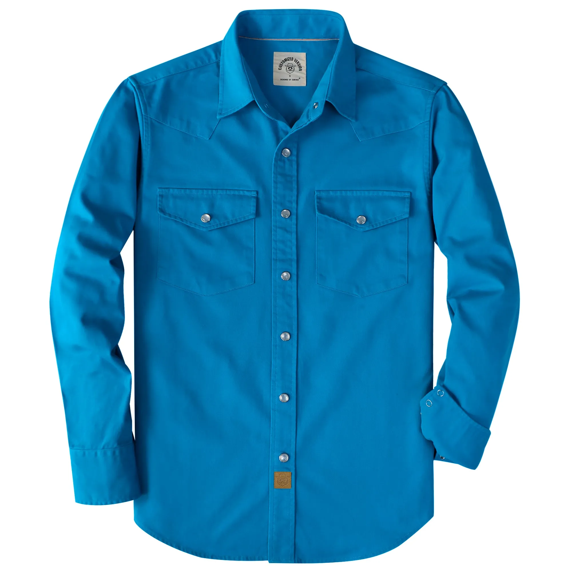 Dubinik® 7.2 oz Men's Western Cowboy Pearl Snap Long Sleeve Work Shirt#10606 sold by Dubinik