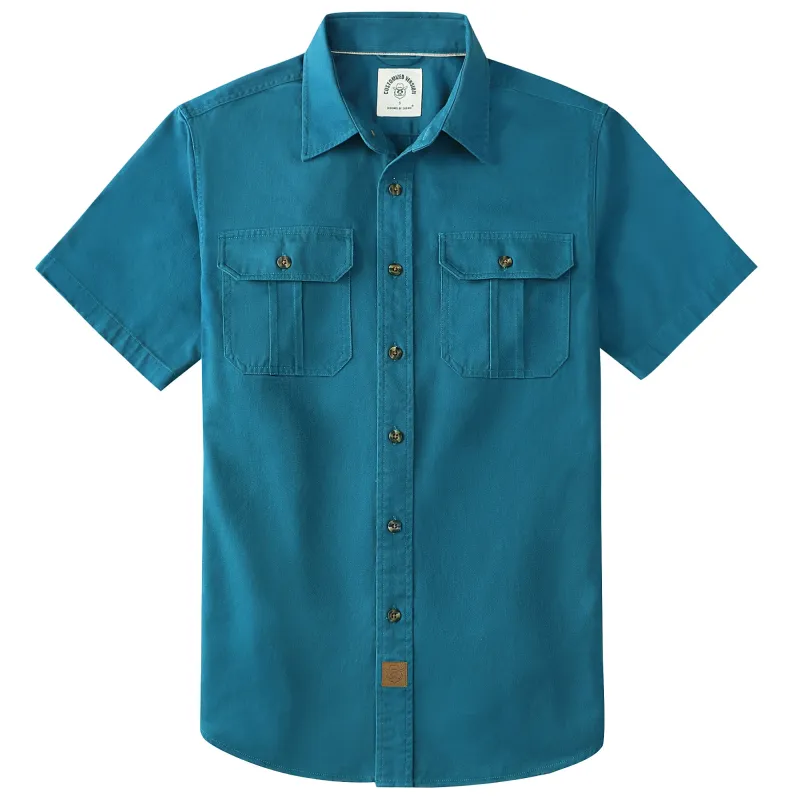 Dubinik® Men’s Short Sleeve Work Shirt – 2 Pocket Cotton Casual#10711 made by Dubinik