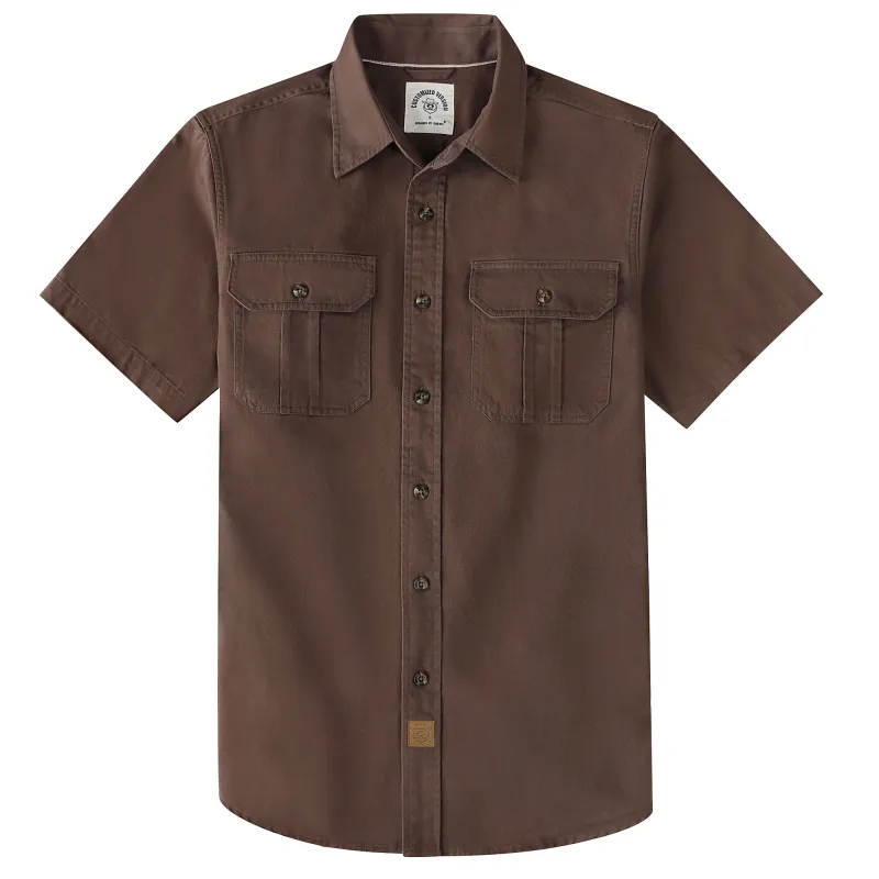 Dubinik® Men’s Short Sleeve Work Shirt – 2 Pocket Cotton Casual#10710 made by Dubinik