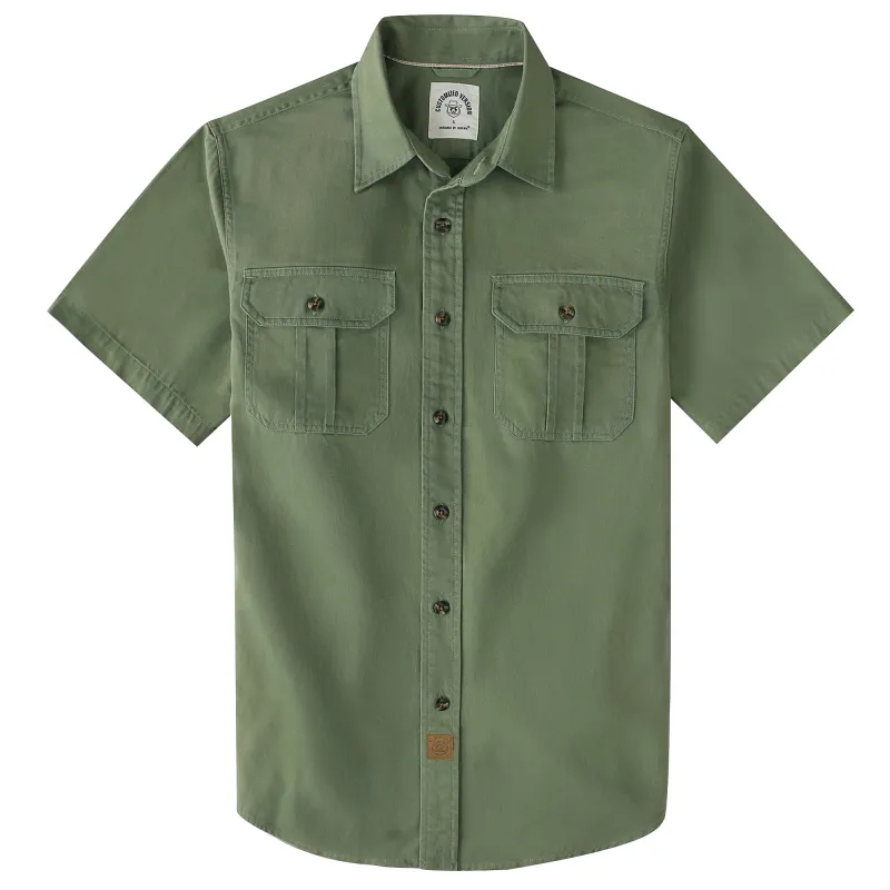 Dubinik® Men’s Short Sleeve Work Shirt – 2 Pocket Cotton Casual#10709 made by Dubinik