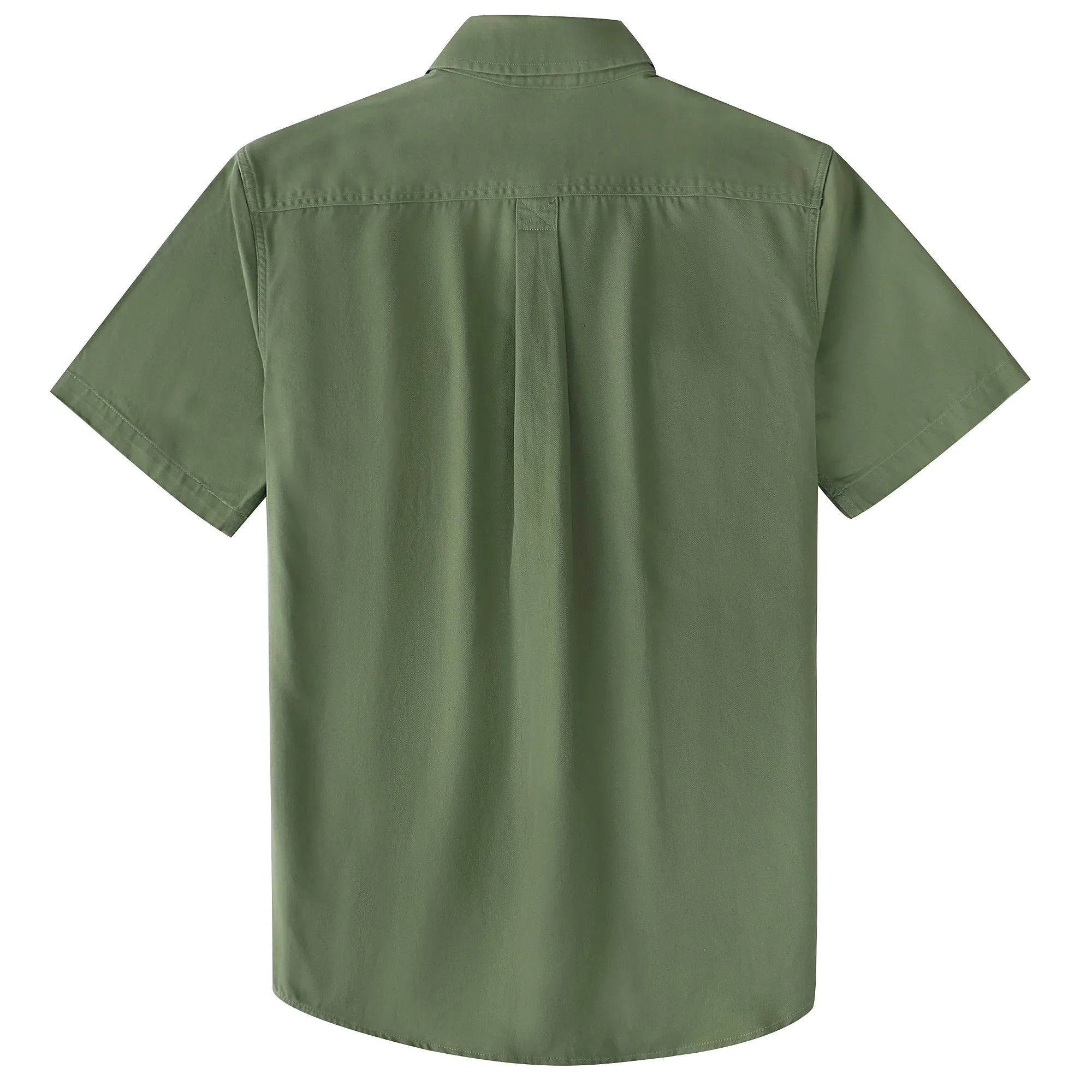 Dubinik® Men’s Short Sleeve Work Shirt – 2 Pocket Cotton Casual#10709 sold by Dubinik product image thumbnail 2