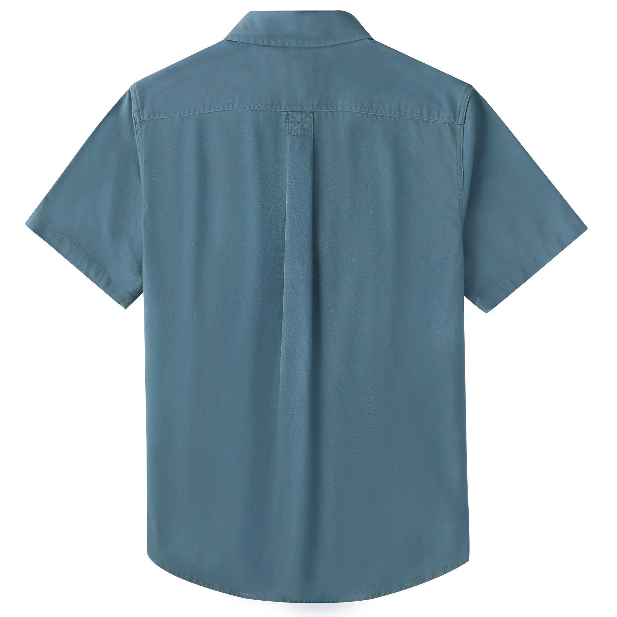 Dubinik® Men’s Short Sleeve Work Shirt – 2 Pocket Cotton Casual#10707 sold by Dubinik product image thumbnail 2