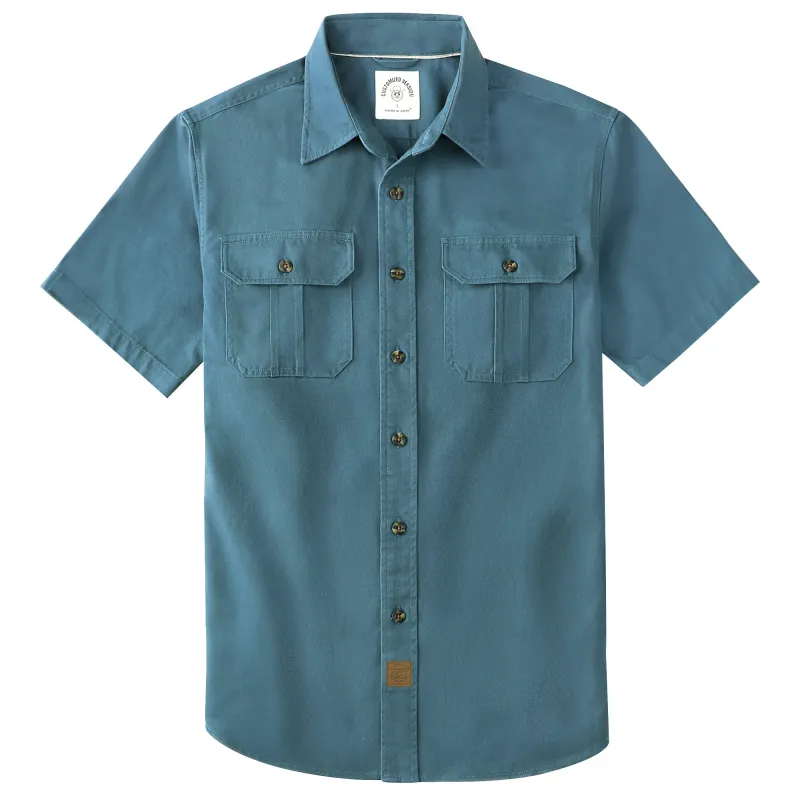 Dubinik® Men’s Short Sleeve Work Shirt – 2 Pocket Cotton Casual#10707 made by Dubinik