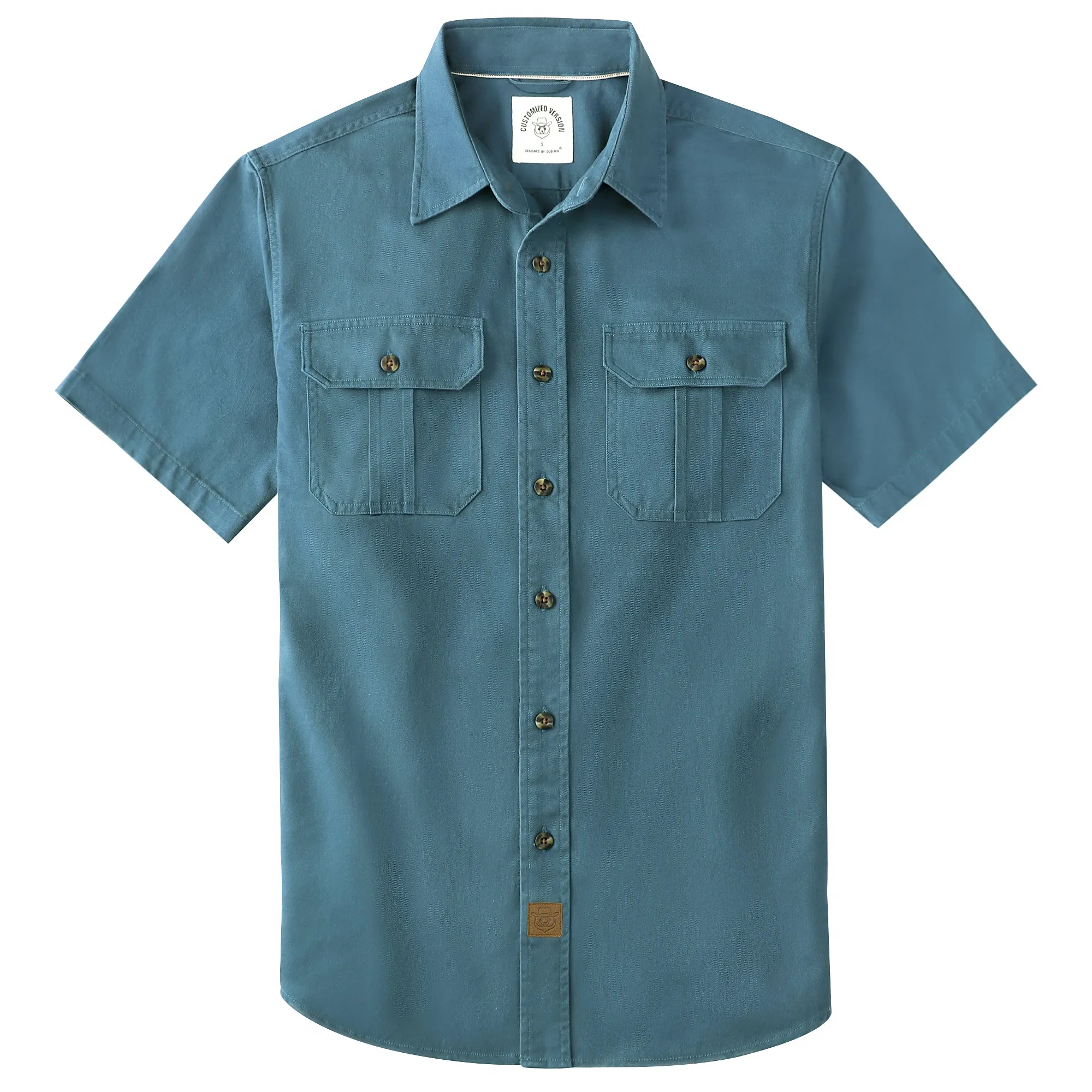 Dubinik® Men’s Short Sleeve Work Shirt – 2 Pocket Cotton Casual#10707 sold by Dubinik