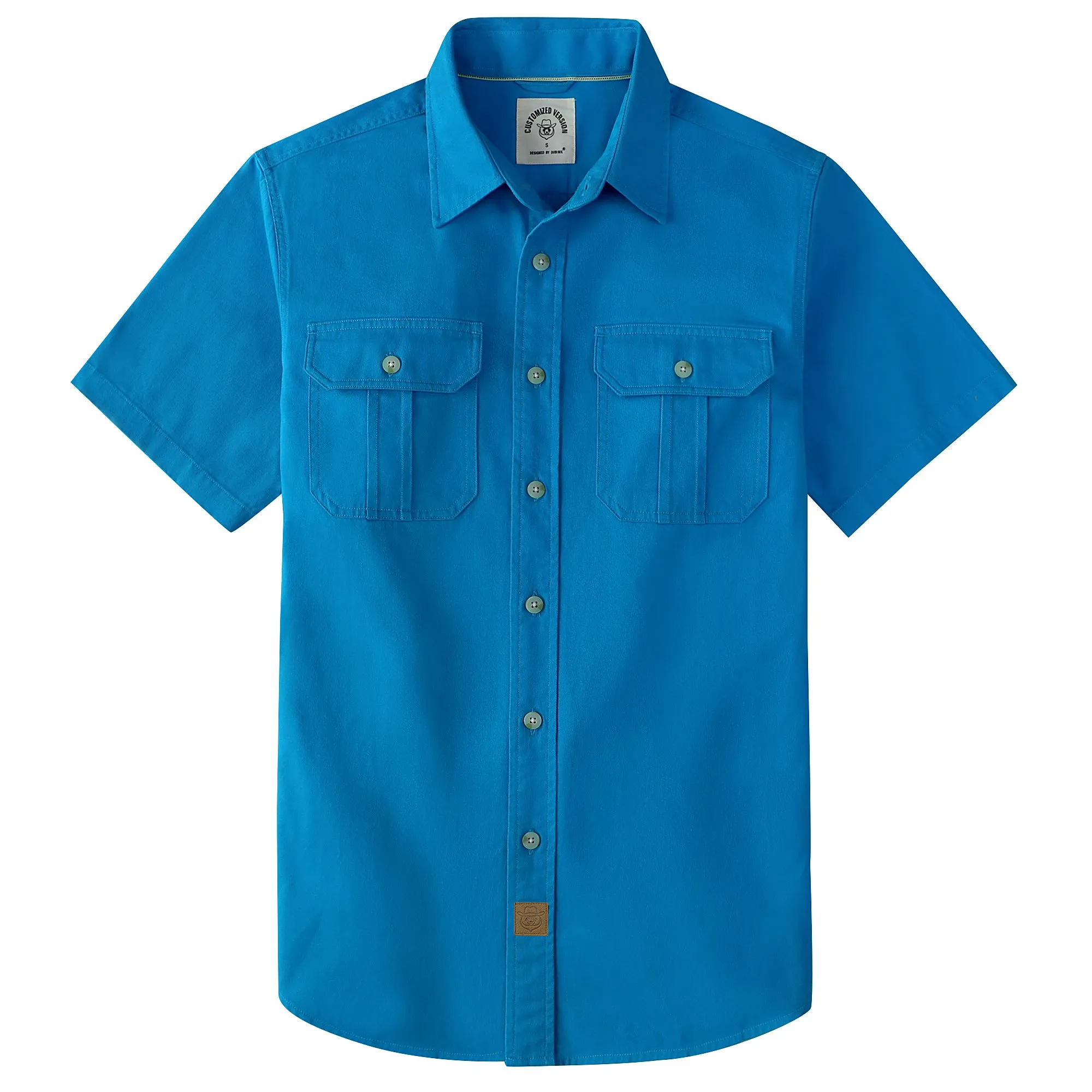 Dubinik® Men’s Short Sleeve Work Shirt – 2 Pocket Cotton Casual#10706 sold by Dubinik