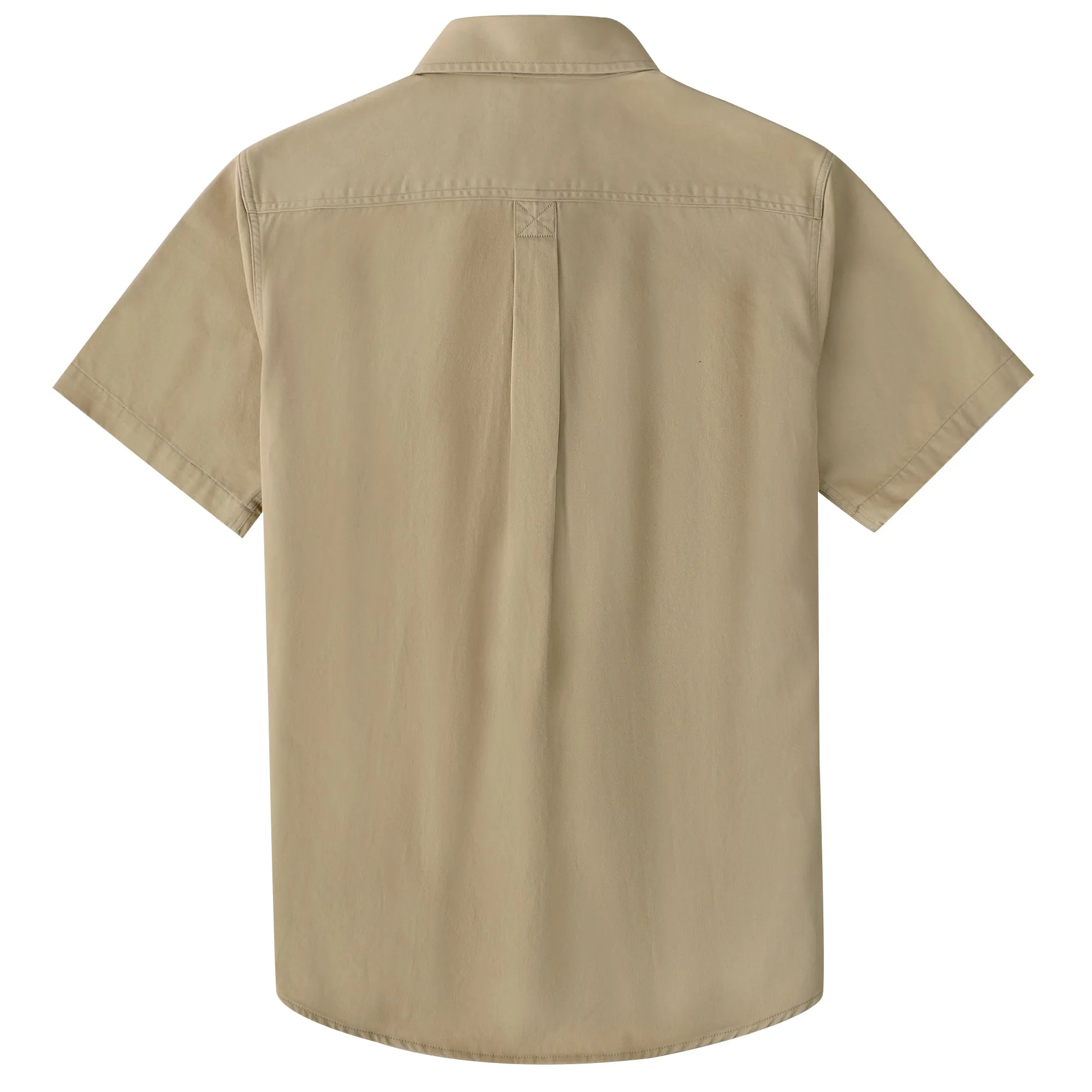 Dubinik® Men’s Short Sleeve Work Shirt – 2 Pocket Cotton Casual#10705 sold by Dubinik product image thumbnail 2
