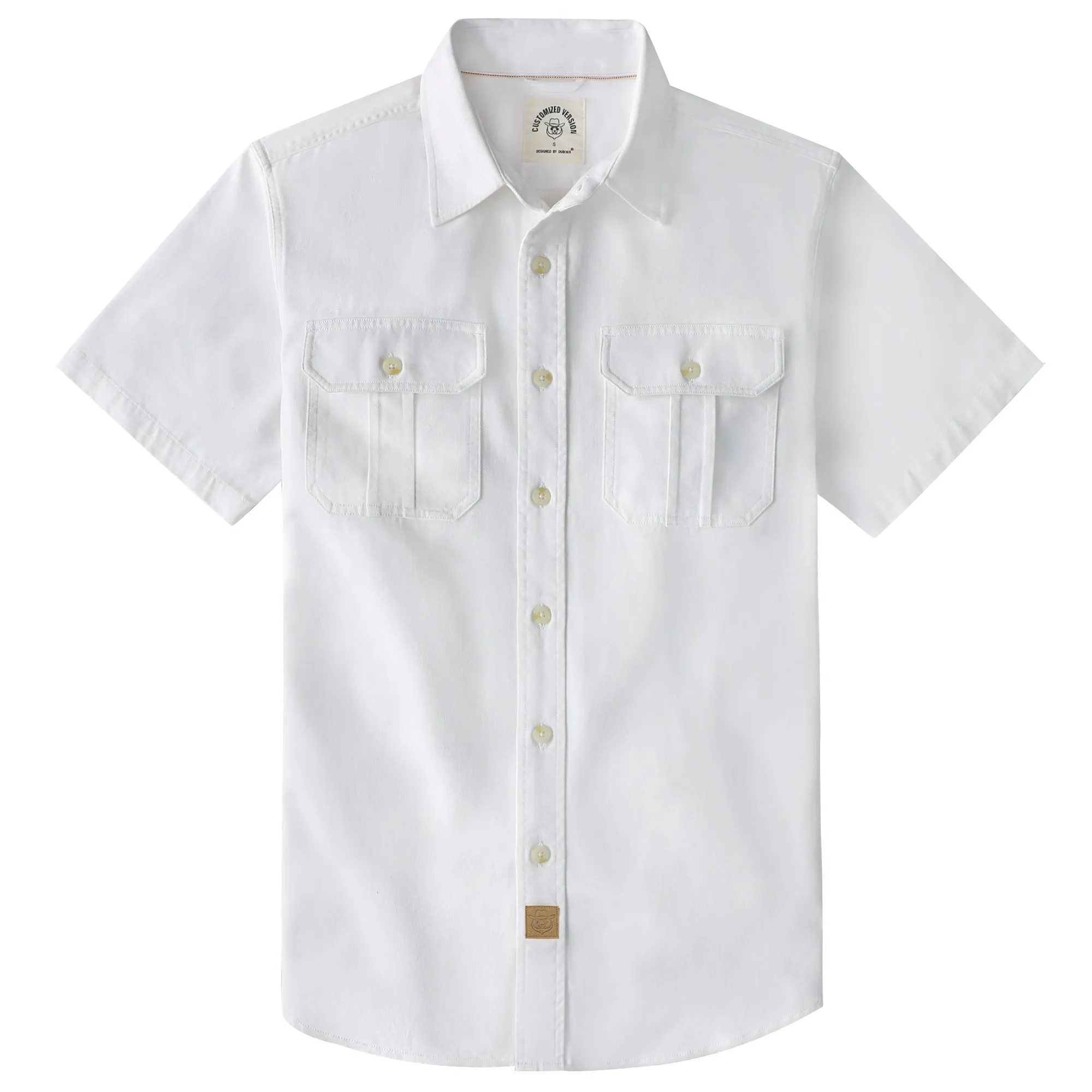 Dubinik® Men’s Short Sleeve Work Shirt – 2 Pocket Cotton Casual#10703 sold by Dubinik