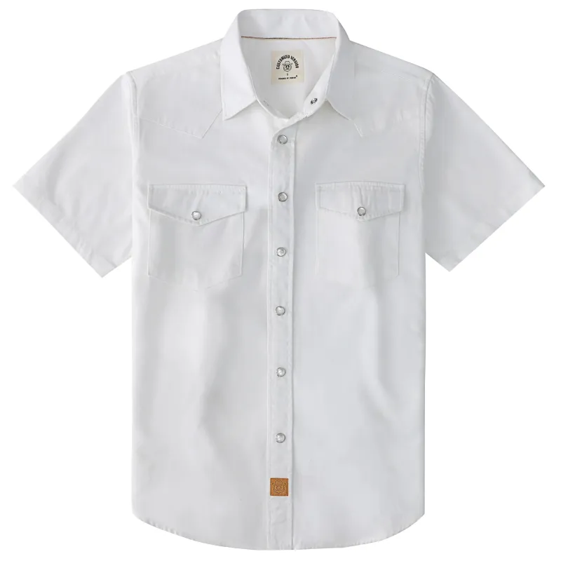 Dubinik® Mens Short Sleeve Work Shirt Snap Button Heavy Cotton#10503 made by Dubinik
