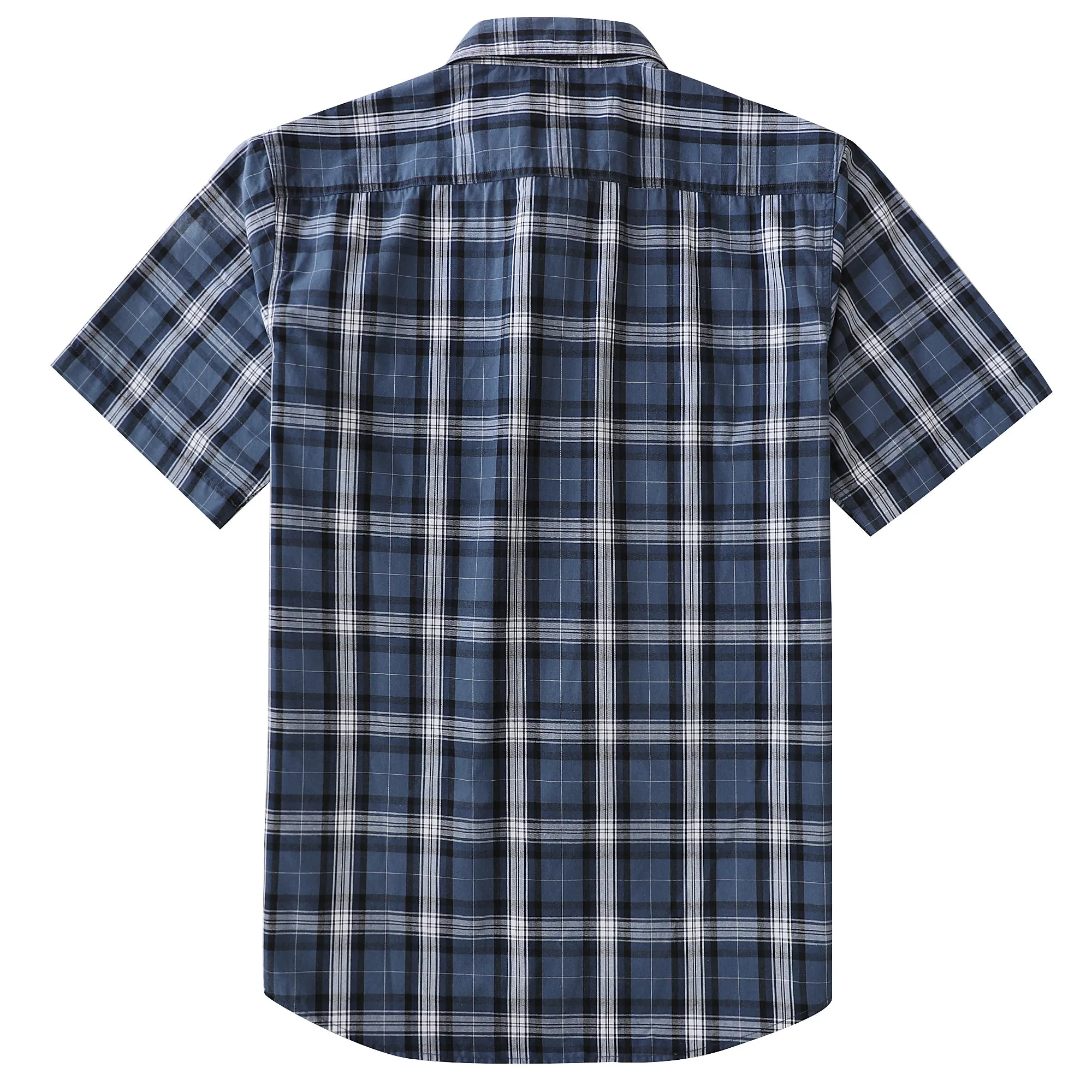 Dubinik® Mens Short Sleeve Button Down Shirts Plaid Casual Regular #49015 sold by Dubinik product image thumbnail 2