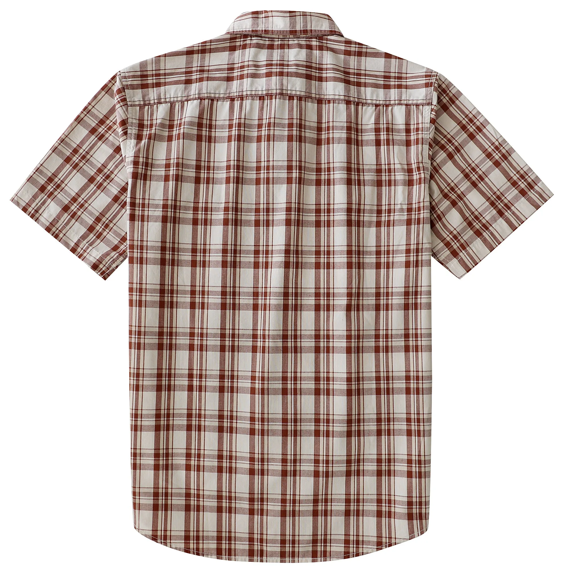 Dubinik® Mens Short Sleeve Button Down Shirts Plaid Casual Regular #49013 sold by Dubinik product image thumbnail 2