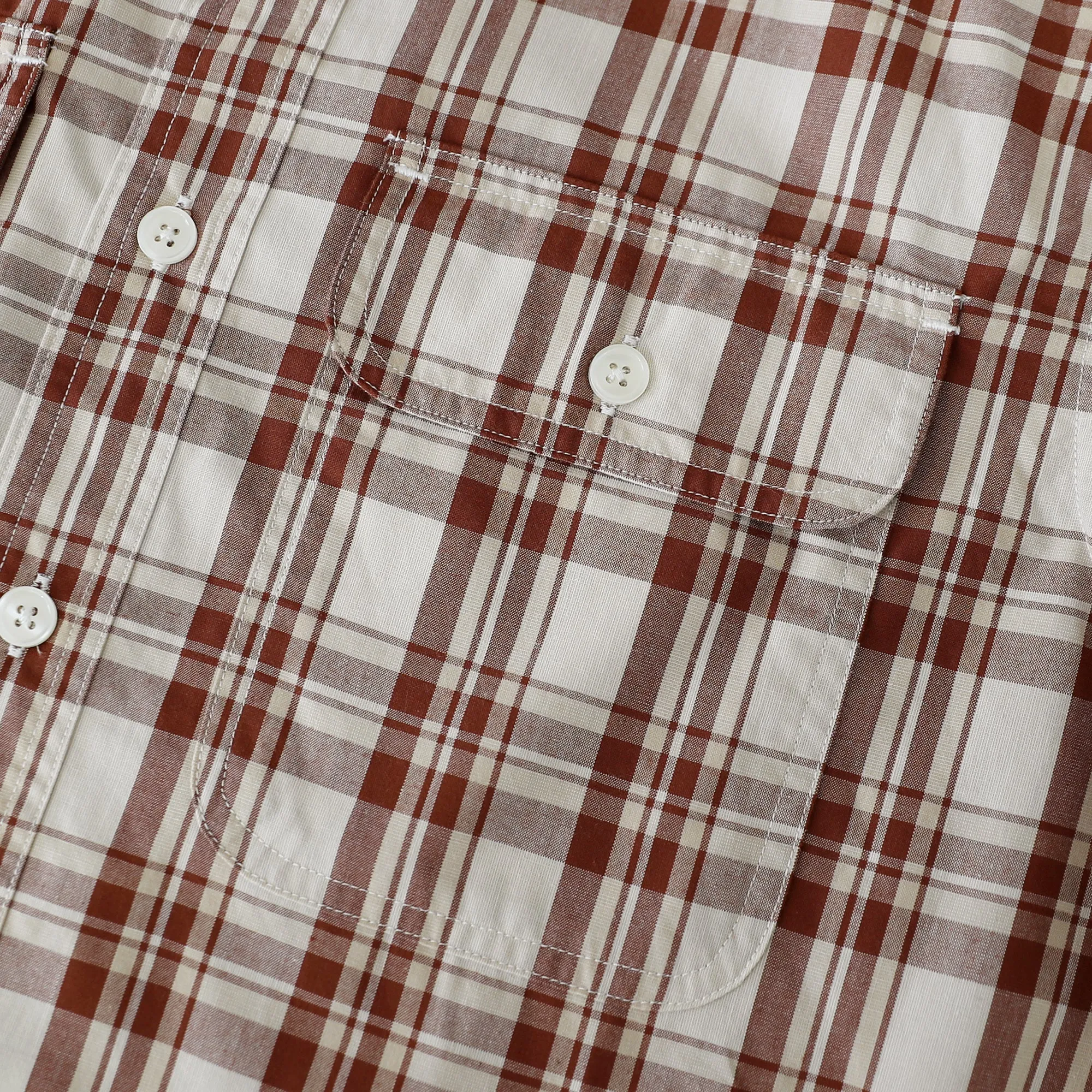 Dubinik® Mens Short Sleeve Button Down Shirts Plaid Casual Regular #49013 sold by Dubinik product image thumbnail 4