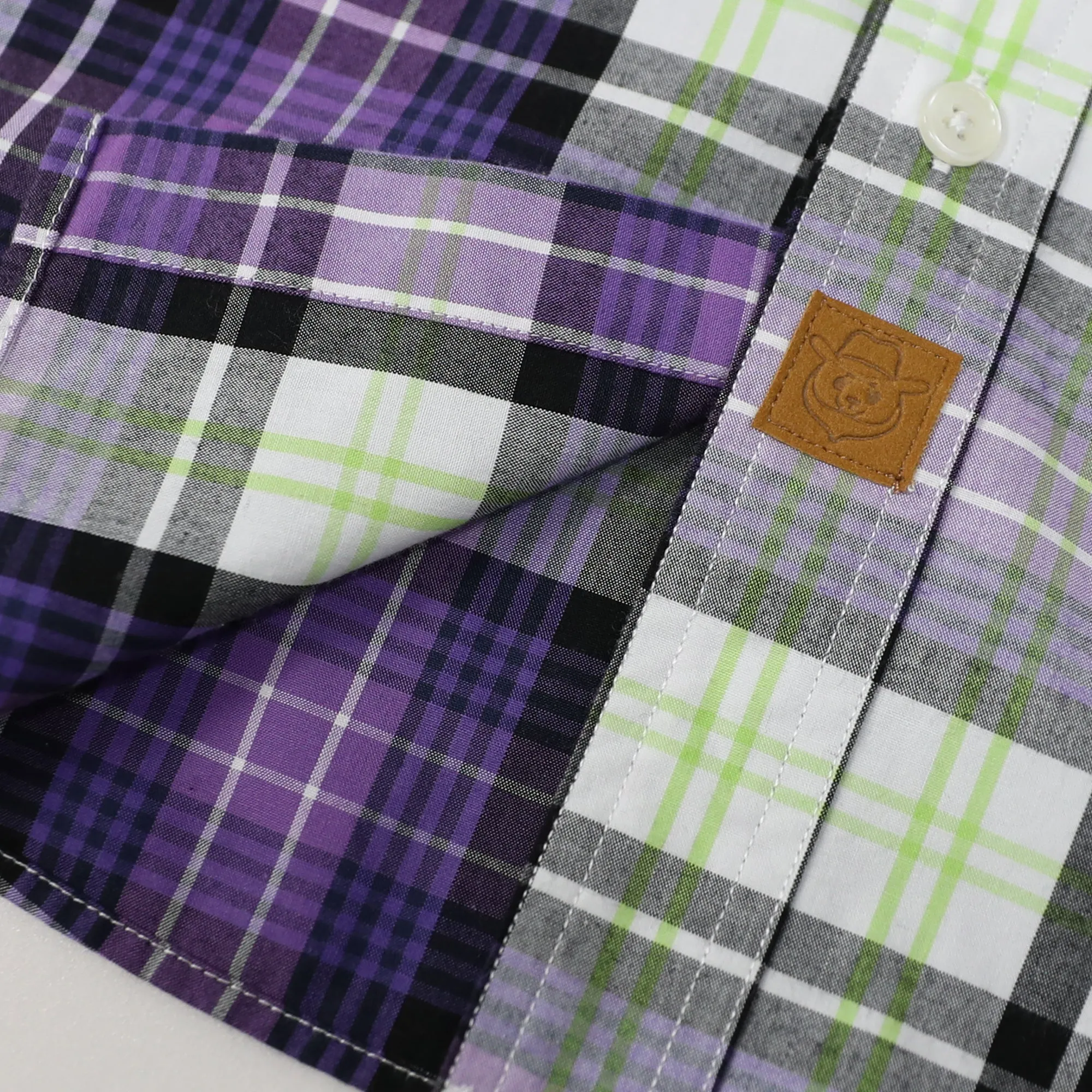 Dubinik® Mens Short Sleeve Shirts Plaid Casual Regular #49002 sold by Dubinik product image thumbnail 5