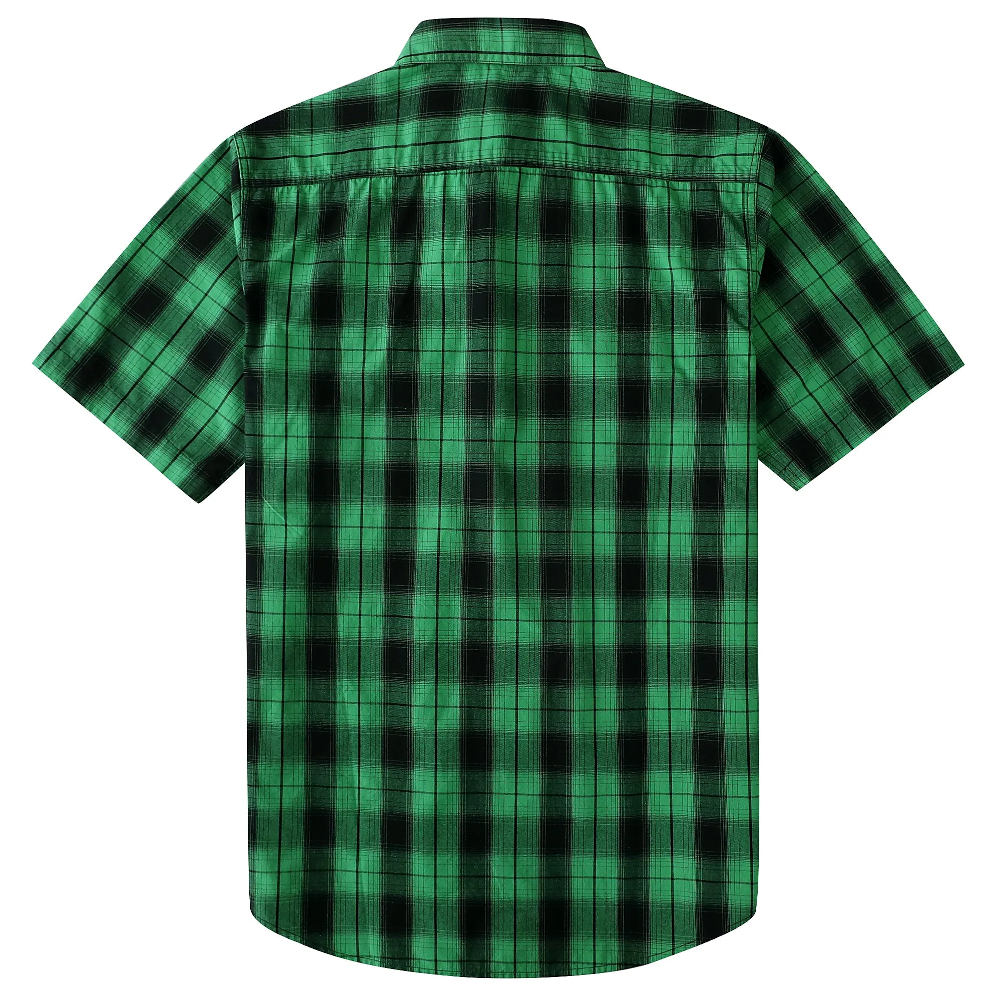 Dubinik® Mens Short Sleeve Shirts Plaid Casual Regular #49001 sold by Dubinik product image thumbnail 2
