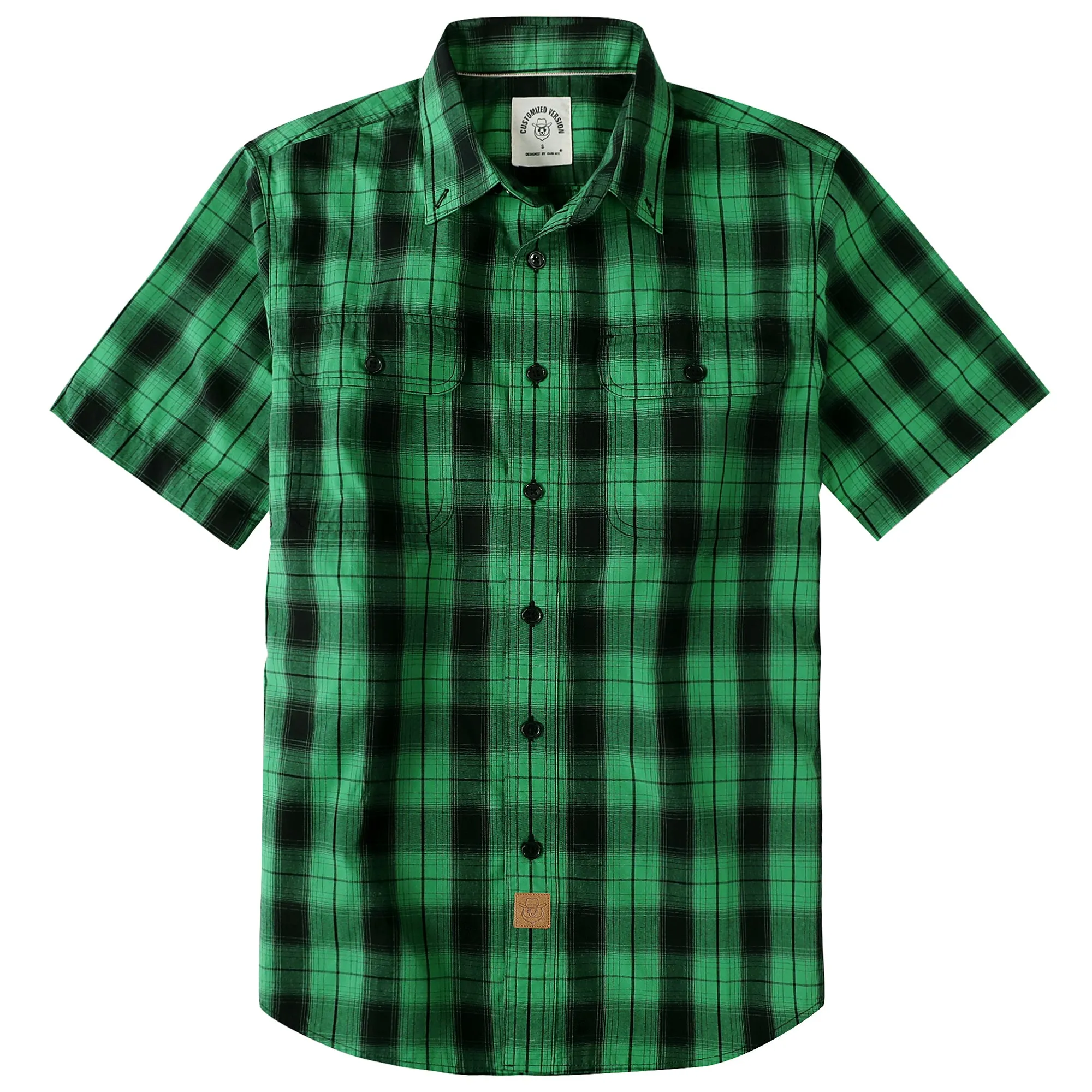Dubinik® Mens Short Sleeve Shirts Plaid Casual Regular #49001 sold by Dubinik