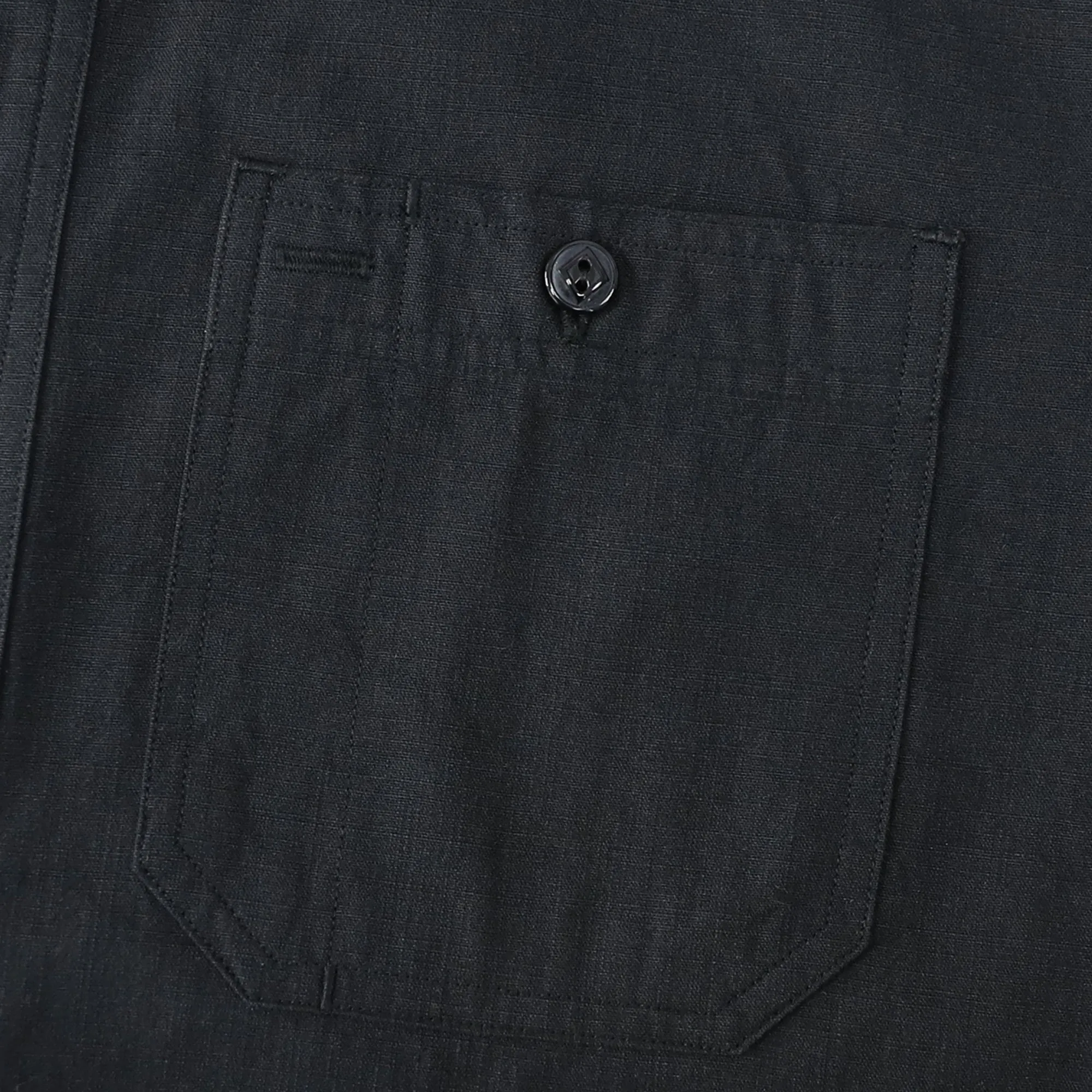 Dubinik® Black Solid Mens Short Sleeve Casual Cotton Regular Fit Lightweight Pocket Chambray Mens Short Sleeve#0057013 sold by Dubinik product image thumbnail 5